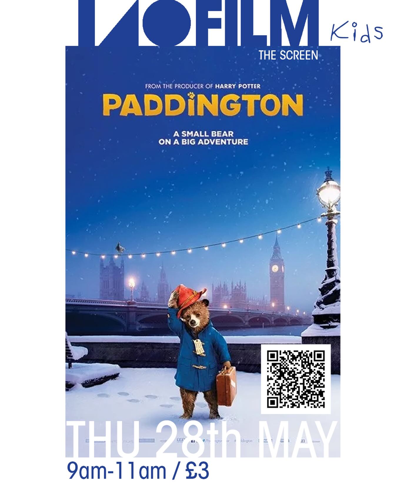 Delighted to welcome the second Kids edition of The Screen with Paddington 🐻
📆 Thursday 28th May
⏱️9am-11am
🎟️ £3 online or OTD
☕️🫖🍿Cafe open
📍 oneforty - 140 Vaughan Road, HA1 4EB
#westharrow #filmmorning