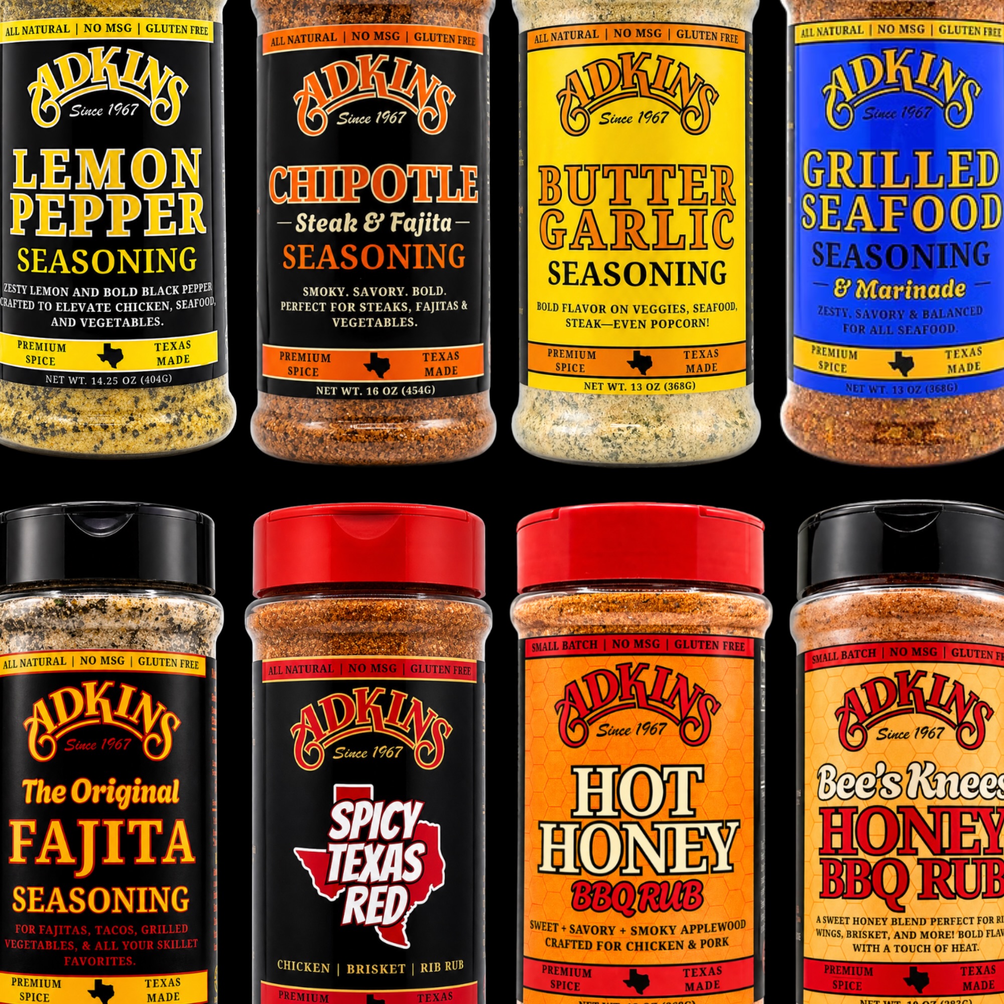 Our Memorial Day Sale is live:
25% OFF sitewide on the seasonings built for backyard cookouts, smoked brisket, burgers, seafood, wings, and everything hitting the grill this weekend.
The lineup’s ready for work. 🤝
Shop now at www.adkinsbbq.com
Sale ends Memorial Day. 🇺🇸