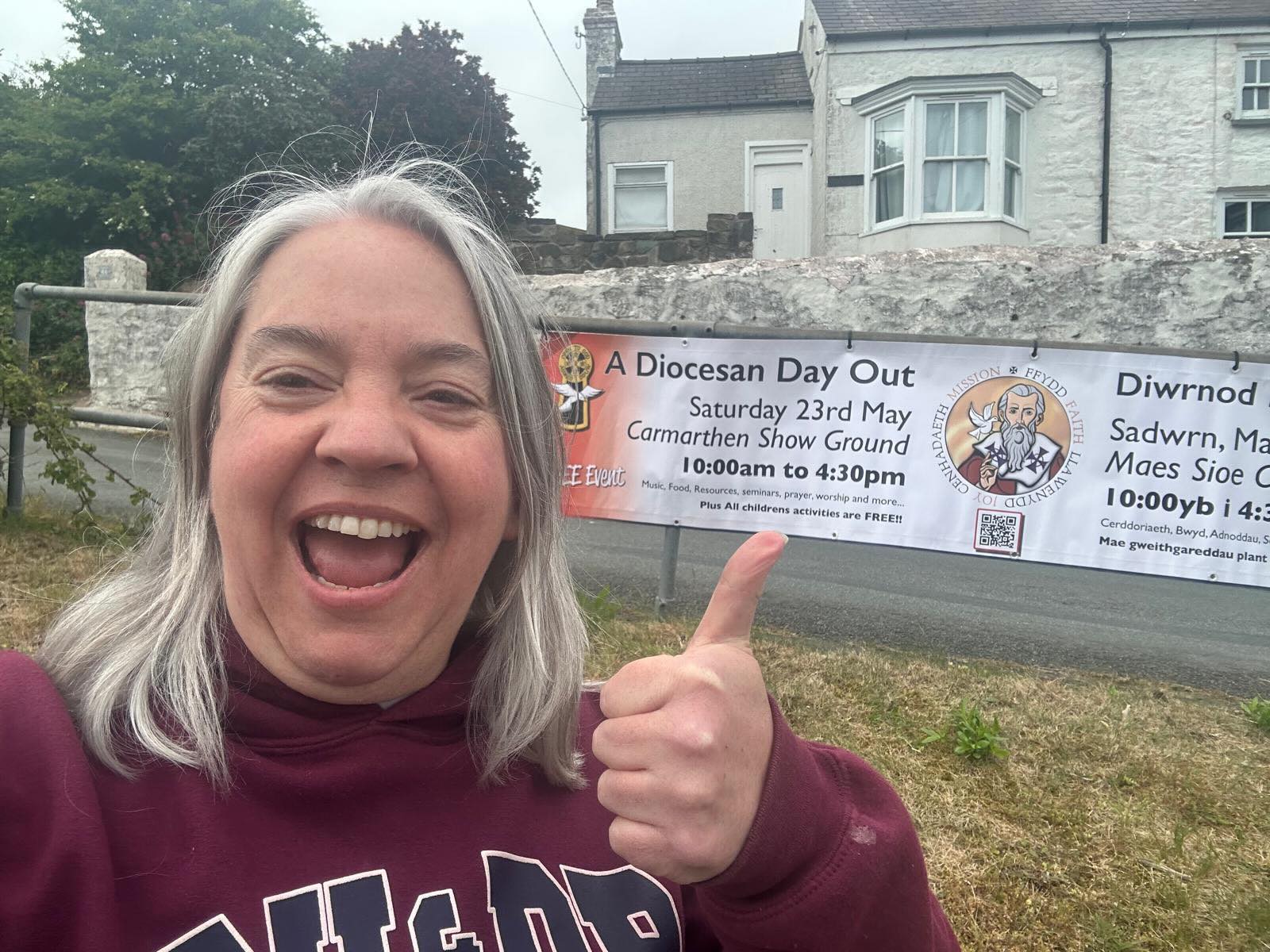 Banners up across the diocese to welcome you all to Open to God - Diocesan Day Out! #opentogod #agoredidduw