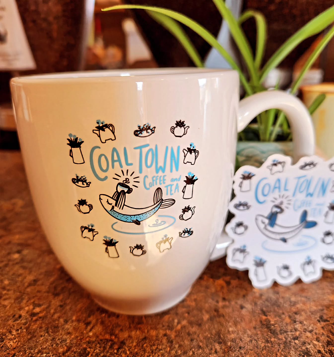 NEW limited run Coal Town mugs and stickers!
Art by @bekkihanart