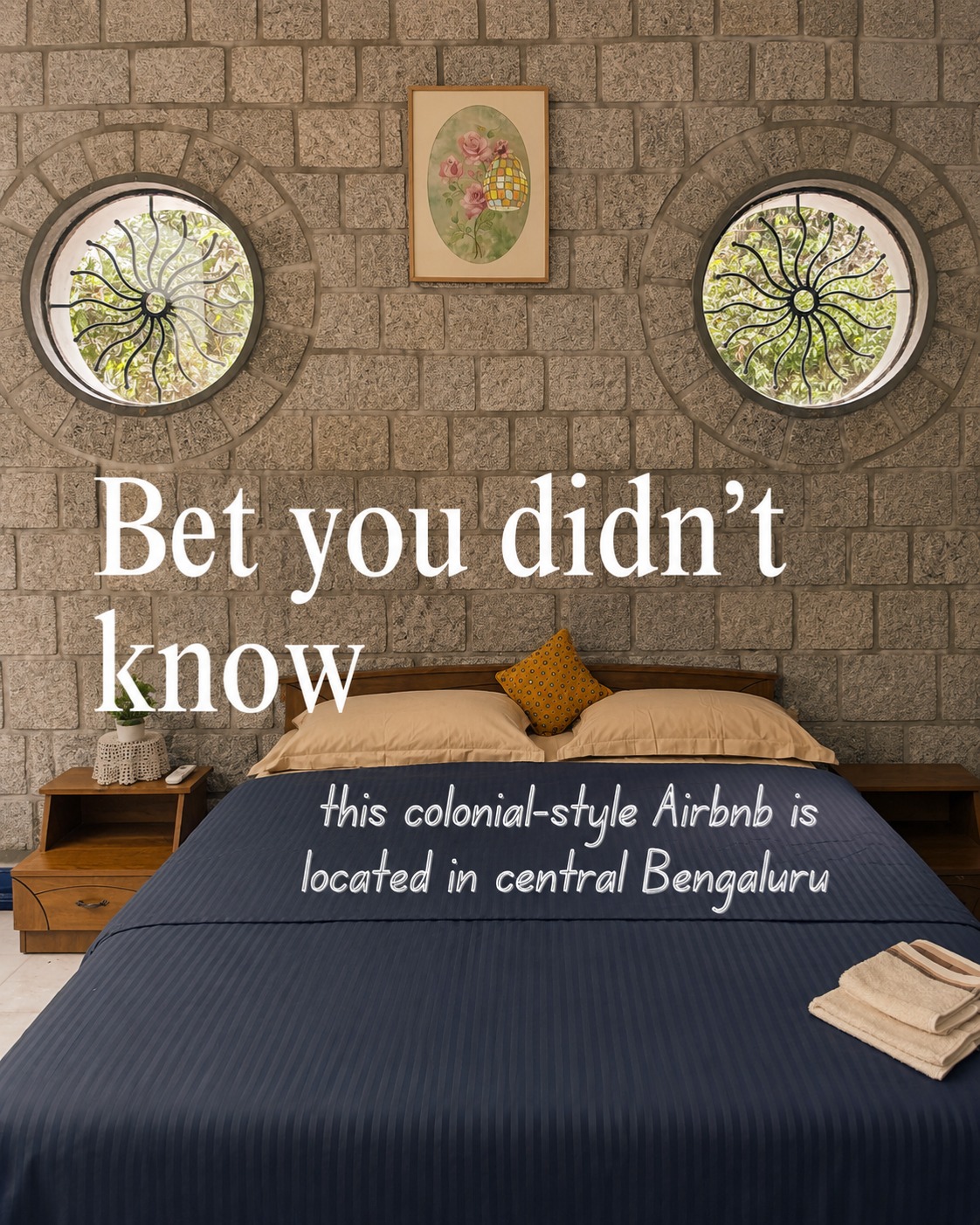 Come stay at our centrally located Airbnb in Ulsoor, Bangalore, where birds chirping replace the usual city noise.
You will forget you’re in the middle of the city. 🌿✨
#Airbnb #Bangalore (Short term rental, Stays, vacation rental, India, Bangalore, Central bangalore, mg road, commercial street, homestay, ulsoor lake)