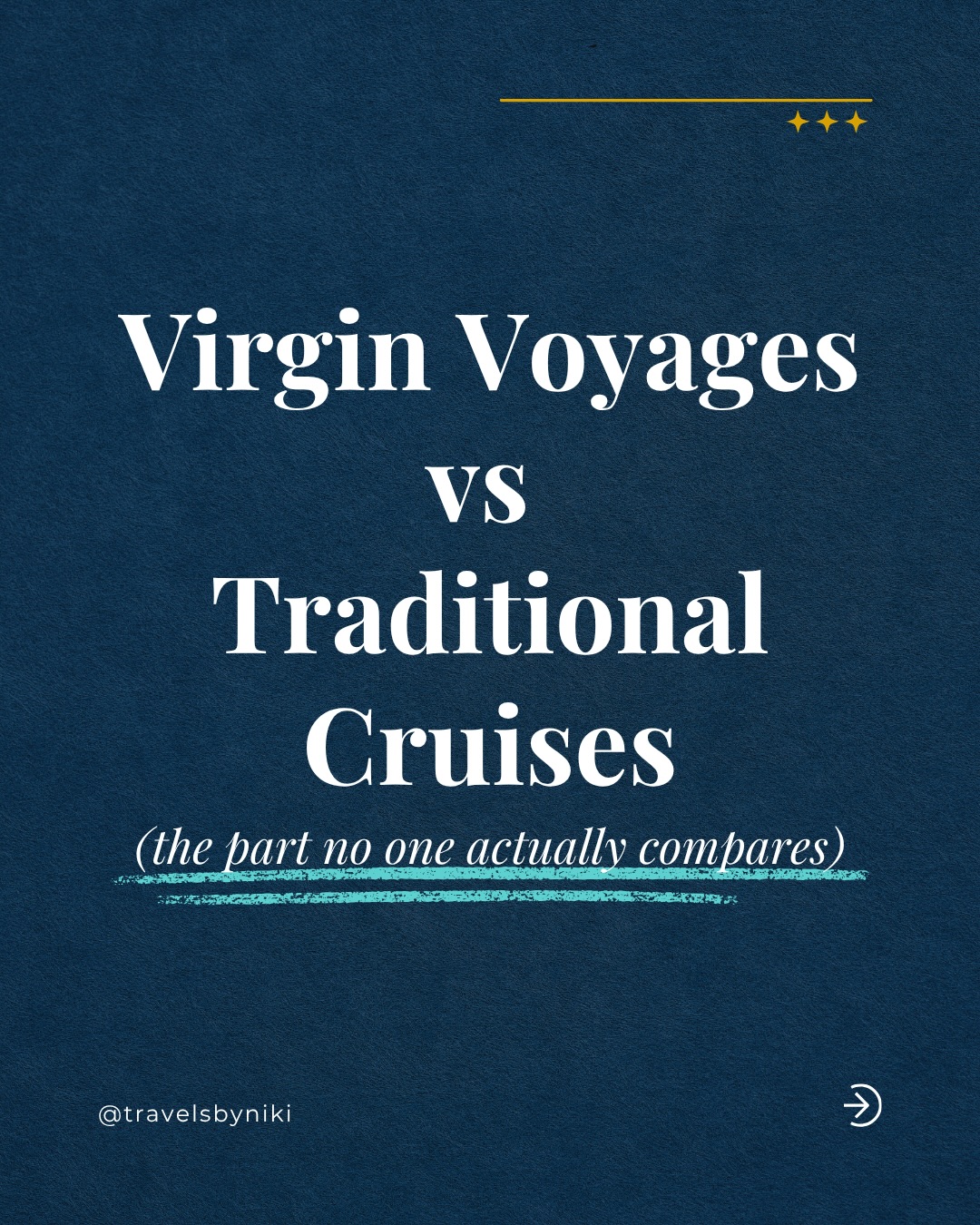 Most comparisons focus on surface-level things:
price, rooms, destinations.
That’s not what makes or breaks your trip.
What actually matters is: how the experience feels while you’re in it.
Structure vs flexibility
Noise vs space
Volume vs quality
Crowd type vs crowd size
Virgin Voyages works really well for a specific type of traveler.
Outside of that, it can feel like a mismatch.
That’s why choosing based on the wrong factors backfires so often.
Reach out, and I’ll tell you which cruise line actually fits you, based on how you travel, not what sounds good.
.
.
#cruise #cruisevacation #cruisetravel #virginvoyages #cruiseline