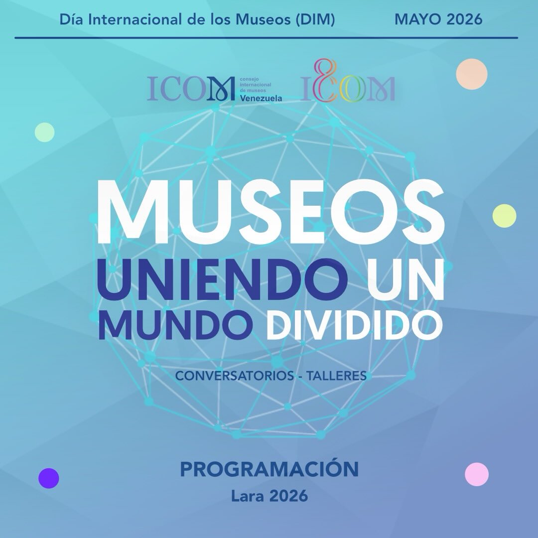 📍 Lara
✨ ¡CELEBRAMOS EL DÍA INTERNACIONAL DE LOS MUSEOS 2026! ✨
Bajo el lema “Museos: Uniendo un mundo dividido”, en @icomvenezuela nos unimos a la gran fiesta cultural global. Creemos en el poder de nuestros espacios como puentes de paz, diálogo y convivencia. 🕊️🏛️
Este año la celebración se despliega en todo el país con una agenda académica y cultural imperdible:
📍 Caracas | La Guaira | Falcón | Lara | Sucre | Yaracuy | Bolívar
Conferencias, exposiciones, foros, talleres y conciertos te esperan. ¡La cultura nos conecta!
🗓️ ¡Conoce nuestras actividades en la Grilla! Desliza el carrusel para conocer la programación detallada, horarios y sedes de cada región.
¿Desde qué estado nos vas a acompañar? ¡Te leemos en los comentarios! 👇
#DIM2026 #ICOMVenezuela #DíaInternacionalDeLosMuseos #MuseosParaLaPaz #MuseosVenezolanos