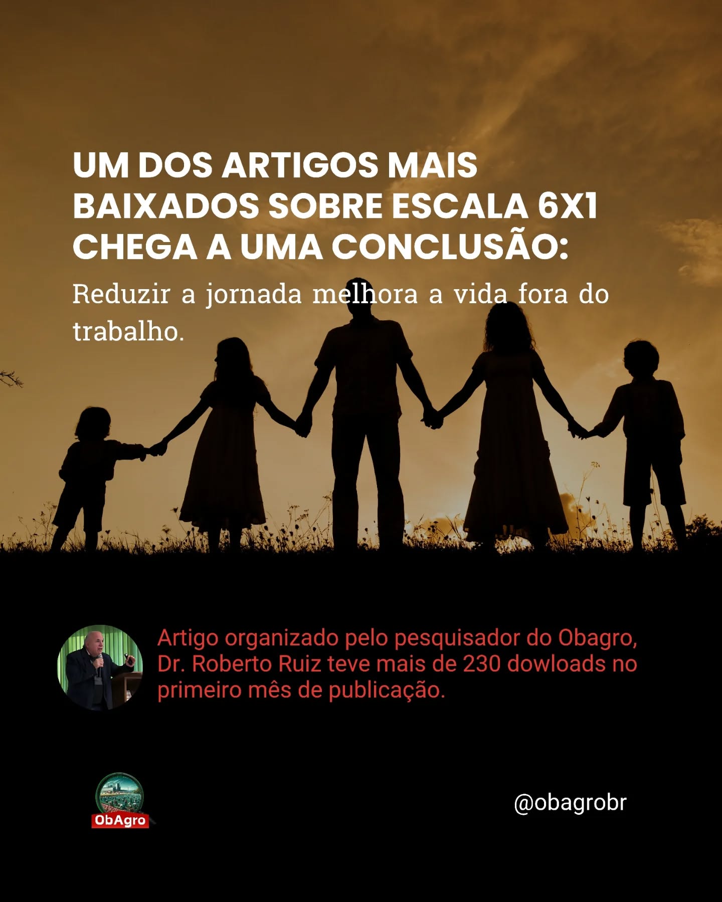 Um dos artigos científicos mais acessados recentemente no debate sobre jornada de trabalho traz uma conclusão que ultrapassa produtividade e economia.
O estudo analisou a relação entre excesso de trabalho, saúde e escala 6x1 — e aponta que reduzir jornadas pode contribuir para:
✔ melhora do sono
✔ redução do estresse
✔ menor fadiga
✔ melhora da saúde mental
✔ mais equilíbrio entre vida pessoal e trabalho
Mas há uma conclusão que chama atenção: A redução da jornada também favorece a família.
Os autores mostram que semanas mais curtas estão associadas à diminuição dos conflitos entre trabalho e vida familiar, aumentando o tempo disponível para convivência, cuidados e participação social.
O artigo afirma: “Proteger o tempo humano é afirmar que o trabalho existe para sustentar a vida — e não o contrário.”
Esse talvez seja um dos principais debates sobre saúde do trabalhador hoje. Porque o adoecimento nem sempre começa no corpo. Às vezes começa na falta de tempo para descansar.
💬 Você acha que o trabalho hoje deixa tempo suficiente para descanso e família?
📤 Encaminhe este conteúdo para alguém da sua rede.
📚 Fonte: Ruiz et al. (2026). *A saúde do trabalhador e a redução da jornada de trabalho com o fim da escala 6x1: avançar ou regredir?* Revista Pegada.
#fimdaescala6x1já #escala6x1 #6x1 #direitostrabalhistas #Obagro