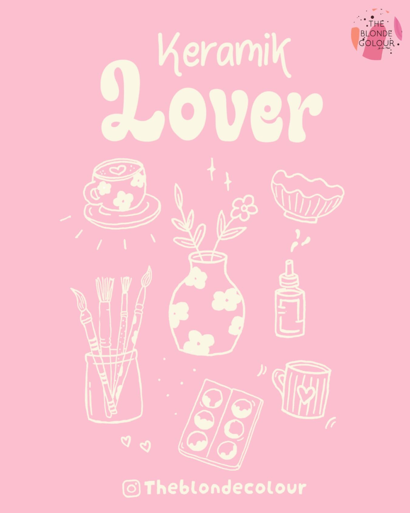 KERAMIK LOVER @theblondecolour 💕🌸 🖌️ @_mmareus
•
•
•
#keramiklover #logodesign #handmade #keramikworkshop #keramikzumselberbemalen