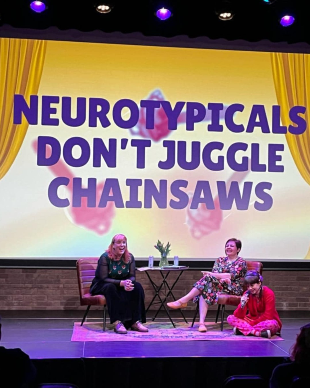 This Thursday, join Kate Fox and Nic King for Neurotypicals Don’t Juggle Chainsaws!
Two Northern lasses talking all things neurodiversity, and your chance to experience a live recording of the increasingly popular podcast. Last year, audience members described it as “being part of a neurodivergent congregation.”
Thu 21 May | Doors 7pm | Starts 7.30pm
Don't miss out - get your tickets via the ‘What’s On’ link in bio.
#Neurodivergent #NewcastleEvents #NorthEast #PodcastLive