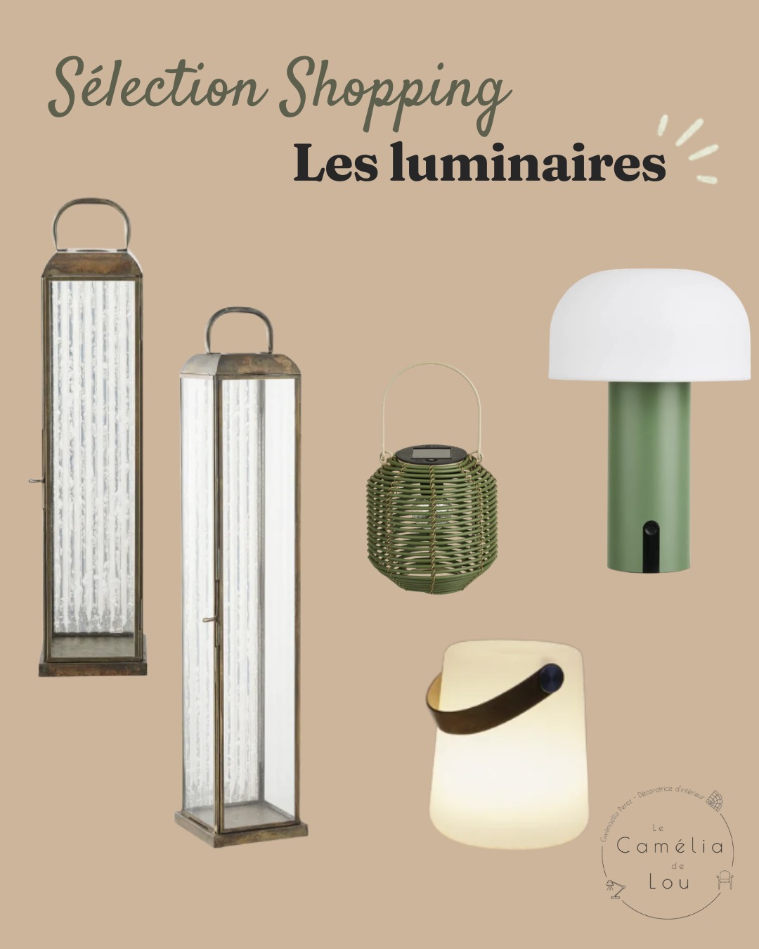 🌿 SÉLECTION SHOPPING : Les luminaires ✨
Illuminez vos douces soirées d'été ! Découvrez mes coups de cœur signés House Nordic, parfaits pour réchauffer l'ambiance de votre terrasse ou de votre jardin.
Je gère vos commandes et la livraison de A à Z. Contactez-moi en MP pour les tarifs.
✨ Le Camélia de Lou s'épanouit et signe désormais vos extérieurs ! Besoin d'aide pour repenser vos espaces ? Découvrez mes nouvelles formules d'accompagnement complet ou de conseil shopping extérieur. Discutons de votre projet en MP ! 📩
#HouseNordic #ShoppingDeco #LuminaireDesign #DecoSaintBrieuc #CotesDarmor #DecorationInterieur #ConseilDeco