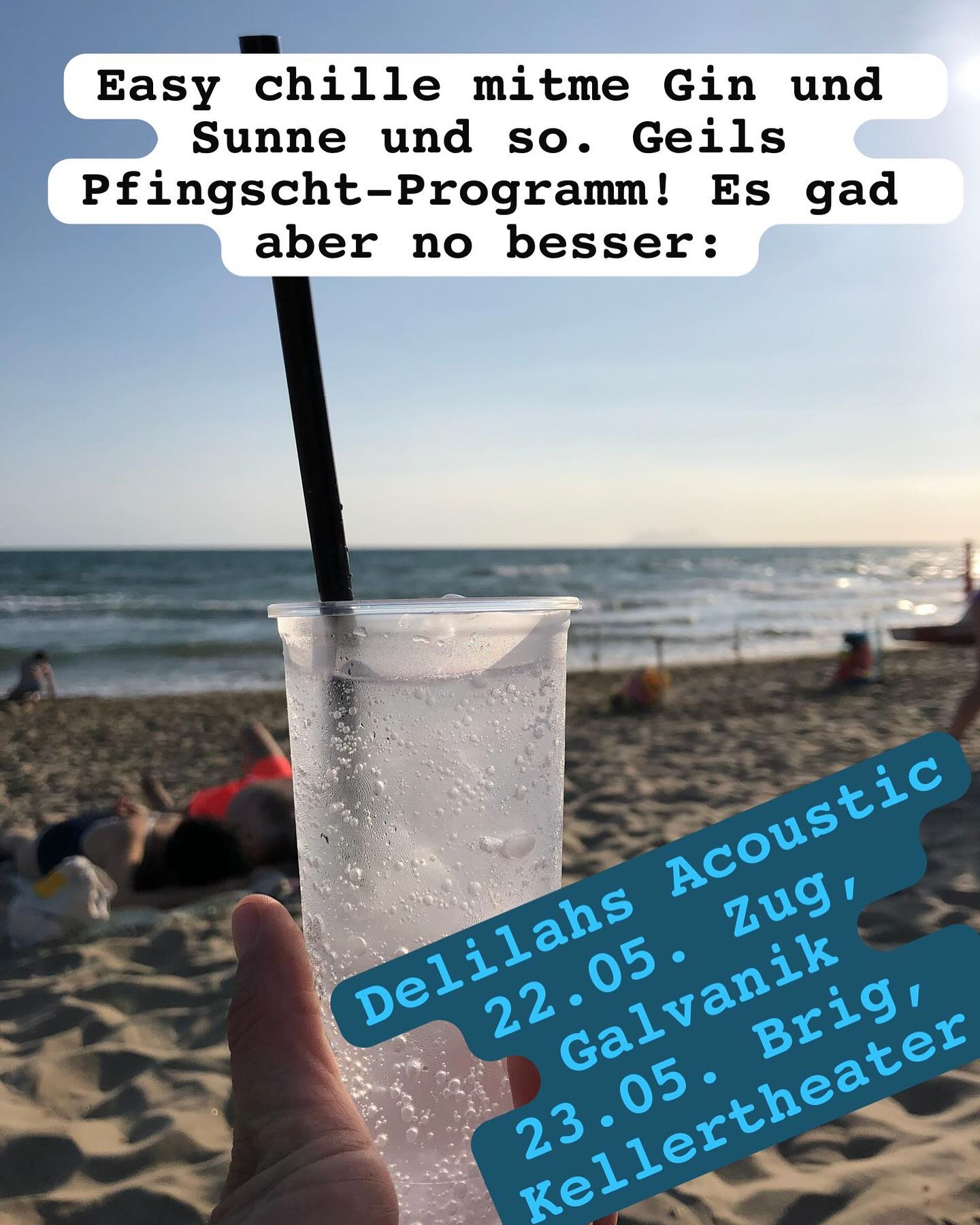 No bitzeli Kultur vorem Sunnestich!
DELILAHS Acoustic: 22.05. @galvanikzug & 23.05 @kellertheaterbrig ☀️💦😻
#schwitzen #gemeinsam #delilahsmusic #brig #zug