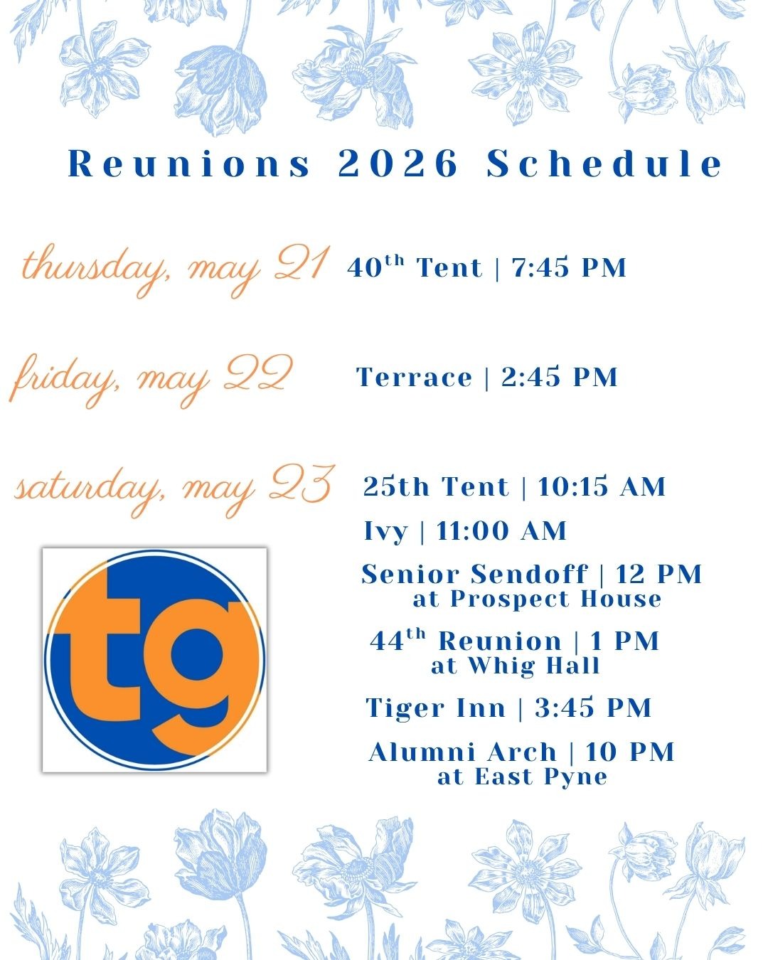 We can't wait to see our alumni on campus this weekend!