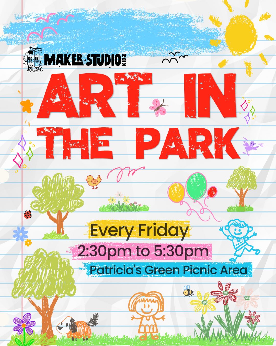 🪨🎨 We’re having a rockin’ good time next Friday!
Come join us on 5/29 for Art in the Park, led by Teacher Kari, to do some rock painting. Free and open to all families!
📍 Patricia’s Green Picnic Area
🕑 2:30pm to 5:30pm
✨ FREE
#makerstudiokidz #artinthepark #kidsart #hayesvalley #sfkids