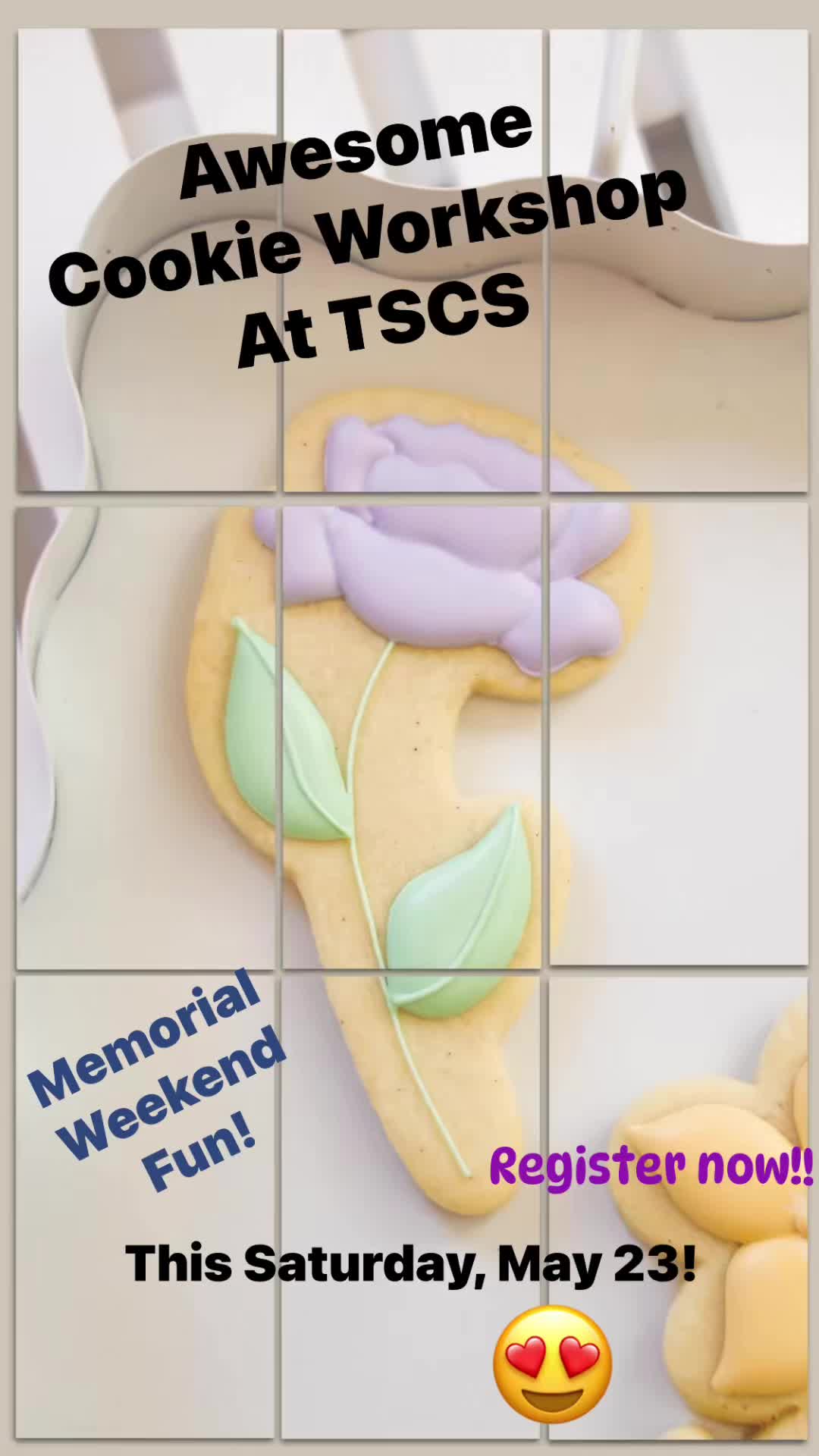 Last call!! All bakers let’s have fun together!!! Start your memorial weekend with a sweet treat just for you and your friends!!!