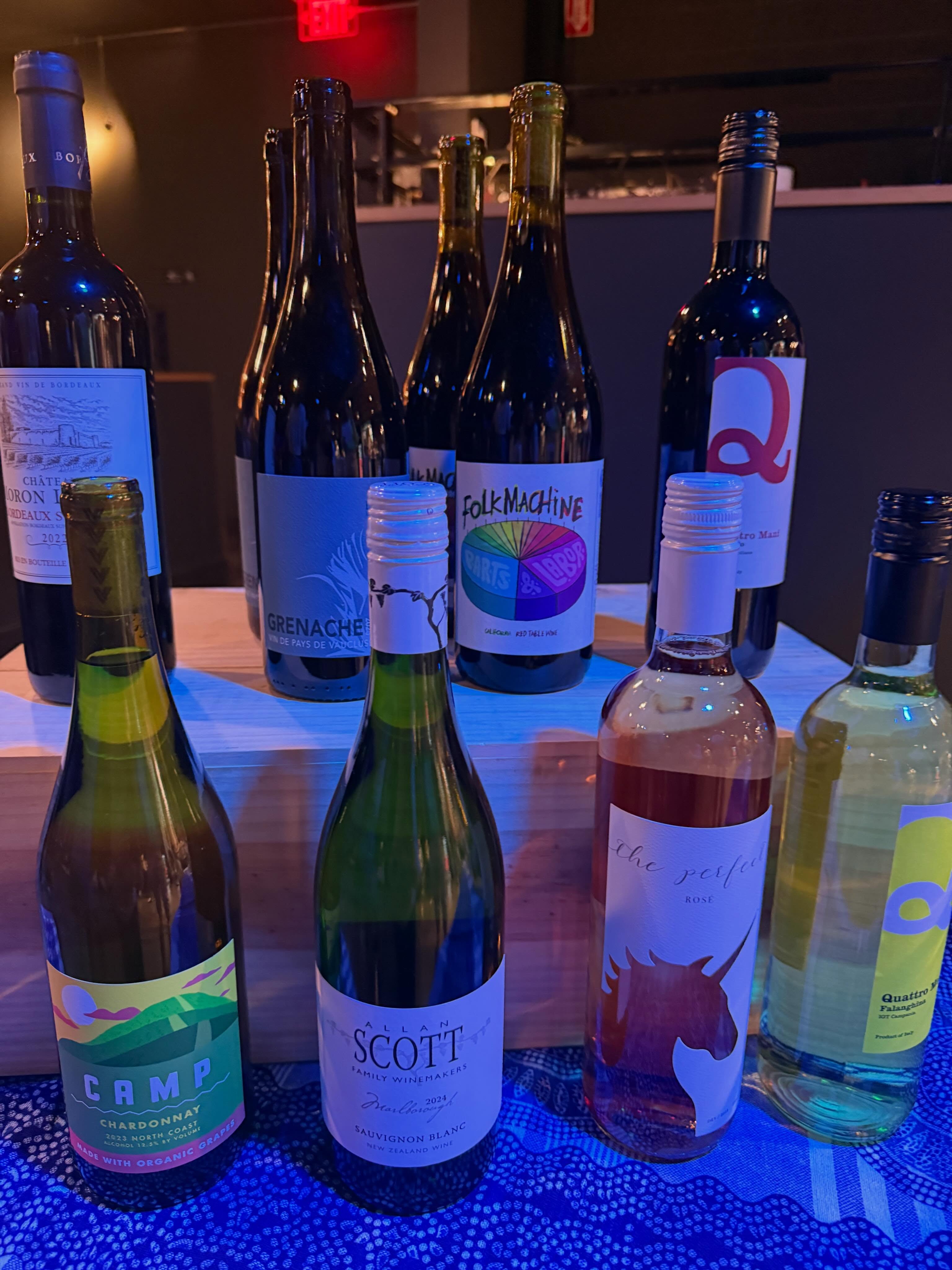 Wine tasting at the Lounge- some really amazing new wines to add to my cellar.