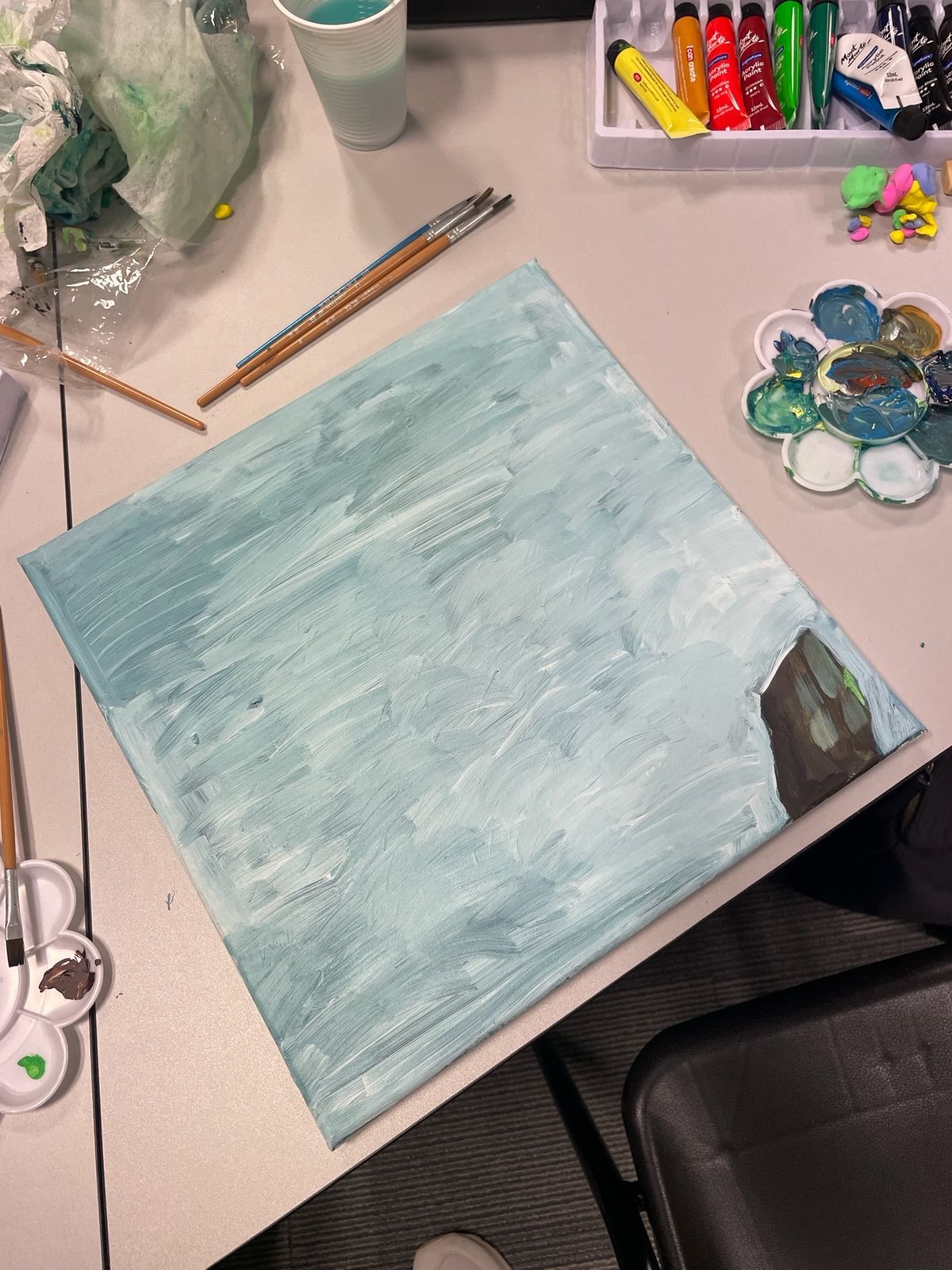 One of the quiet truths we see in our work is how much courage it takes to start again. To pause, notice, and say, “This isn’t working for me… and I’m allowed to try differently.”
While creating their trees — symbols of their values, their growth, their inner landscapes — two participants made the brave decision to repaint, reshape, or completely begin anew.
One painted over her entire piece, choosing to grow again from a blank space. Another realised the environment she created for her tree felt too overwhelming, too loud — and she gently transformed it into a calmer place, one where she could actually imagine herself thriving.
These moments always stay with me.
Not because of the art itself, but because of what it represents:
the willingness to notice, to adjust, to choose differently… even when it means letting go of something you’ve already built.
This is growth.
Not perfect, not linear — but honest, alive, and deeply human.
Sometimes the bravest thing we can do is pick up the brush and begin again.
#RedBalloonTherapy #ArtTherapySG #CreativeHealing #GrowthMindset #CourageToChange