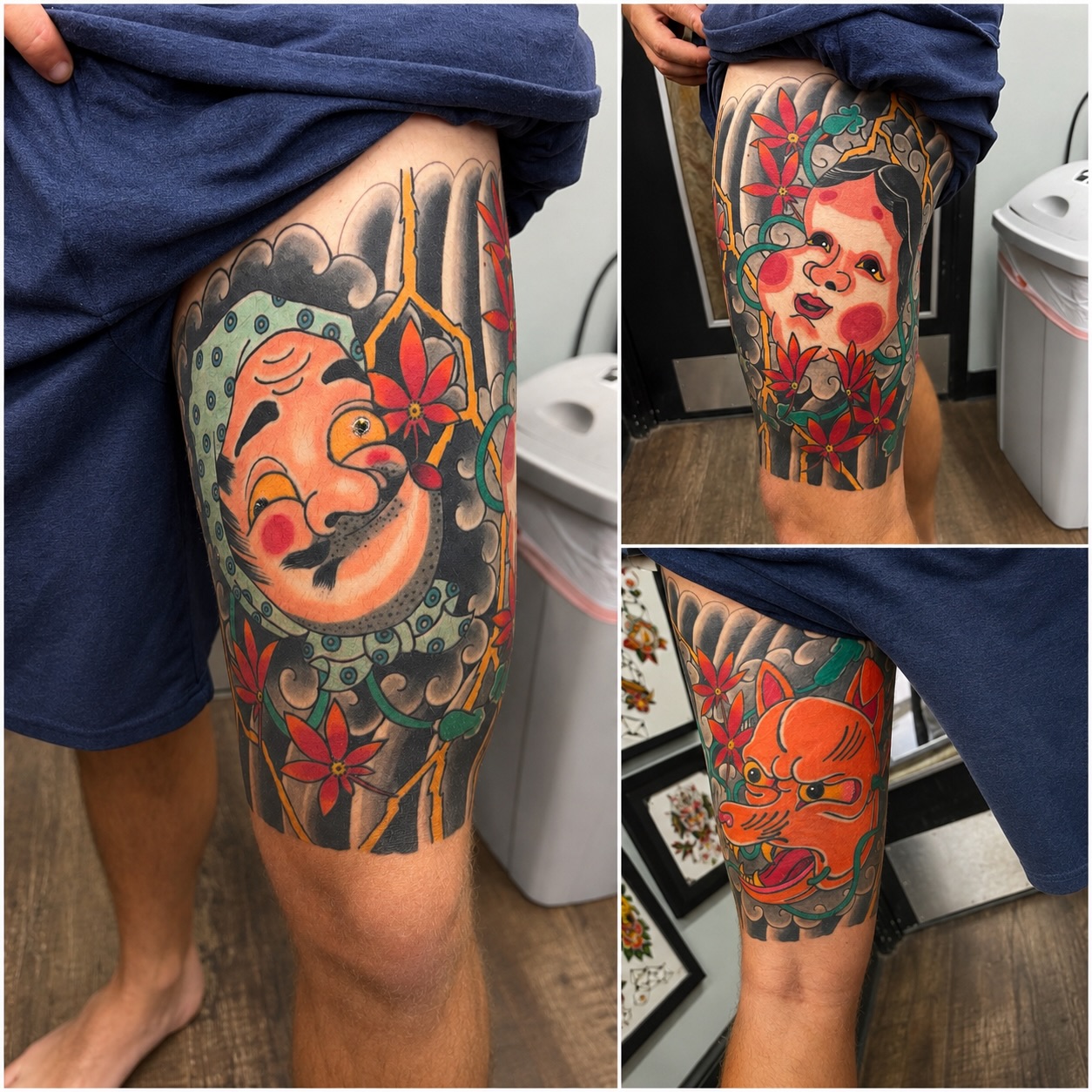 Some work done by @bo_2thumbstattoo come by the new location 64 kukui st. Wahiawa HI 96786. Same 2 thumbs family. Shoot as a dm or give a call 8086253033 for any questions. Mahalos 2 thumbs crew