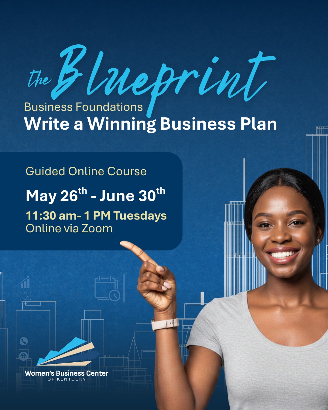 Have a business idea, but need help turning it into a real plan? Or looking to strengthen the foundation of your existing business?
The Blueprint is back for Cohort 11. 💡
This 6-week guided course helps entrepreneurs build a business plan with support on market research, financials, operations, goal setting, and more — plus coaching office hours for added guidance along the way.
📍 Online via Zoom
📅 Tuesdays, May 26 – June 30, 2026
⏰ 11:30 AM – 1:00 PM EST
Reserve your spot with the link in our bio: @wbckentucky
#WBC #WomenInBusiness #WomenEntrepreneurs #BusinessPlanning #TheBlueprint
