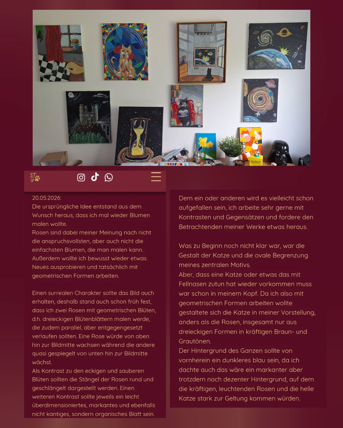 Den kompletten Blog Beitrag findet ihr hier
➡️ https://www.sgrasshoffart.com/post/autodidaktische-gedankenspr%C3%BCnge-zwischen-geometrie-natur-und-katzen
Als Video findet ihr das auf Youtube
➡️ https://youtu.be/k9TnIqKz1Sg?is=CnbOoHmpDNY0oU7G
#acrylpainting #artwork #artist #painting🎨 #thoughts