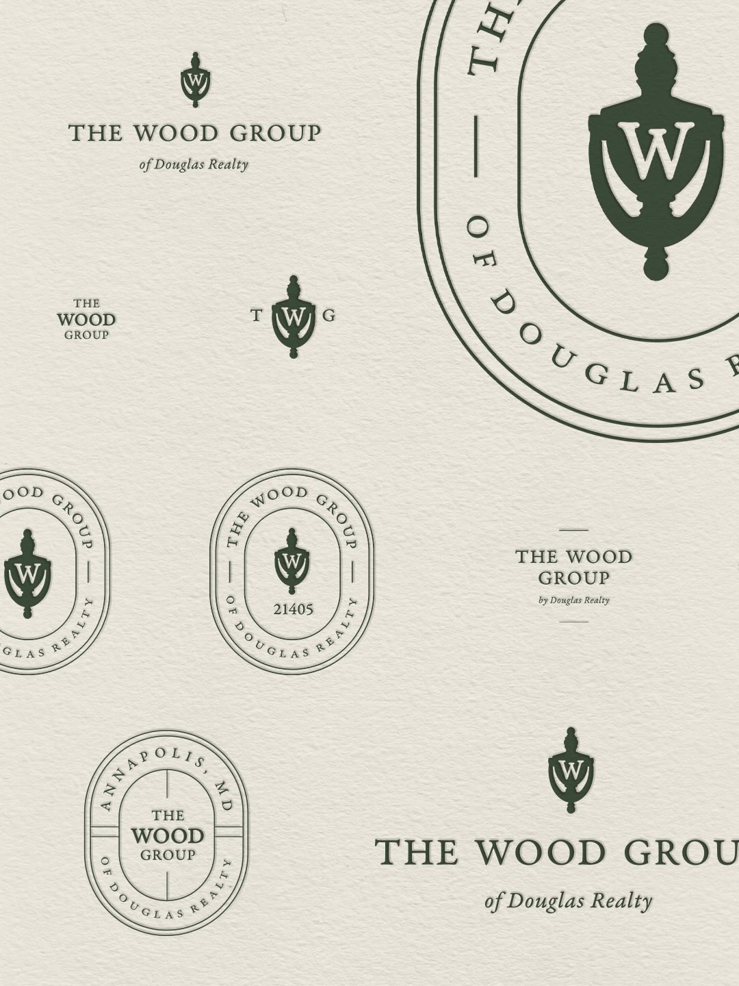 Rooted in place, built to last.🚪Introducing the new brand identity for The Wood Group — an Annapolis real estate team with a story woven into every detail. The door knocker logo sets them apart from a sea of sailboats and anchors, and connects everything: the family name, a tradition of knocking on wood, and the doors of the Chesapeake region’s most beautiful homes. The color palette is a nod to Sherwood Forest, one of Annapolis’s most iconic neighborhoods.
It’s the kind of brand that feels like it’s always existed — and somehow still feels fresh. This is what happens when a brief has roots. 🏡
