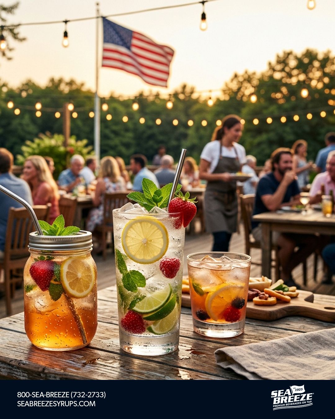 Hope everyoneâs enjoying the Memorial Day weekend safely.
#MemorialDayWeekend #SummerVibes #SeaBreezeSyrups #RestaurantLife #fyp