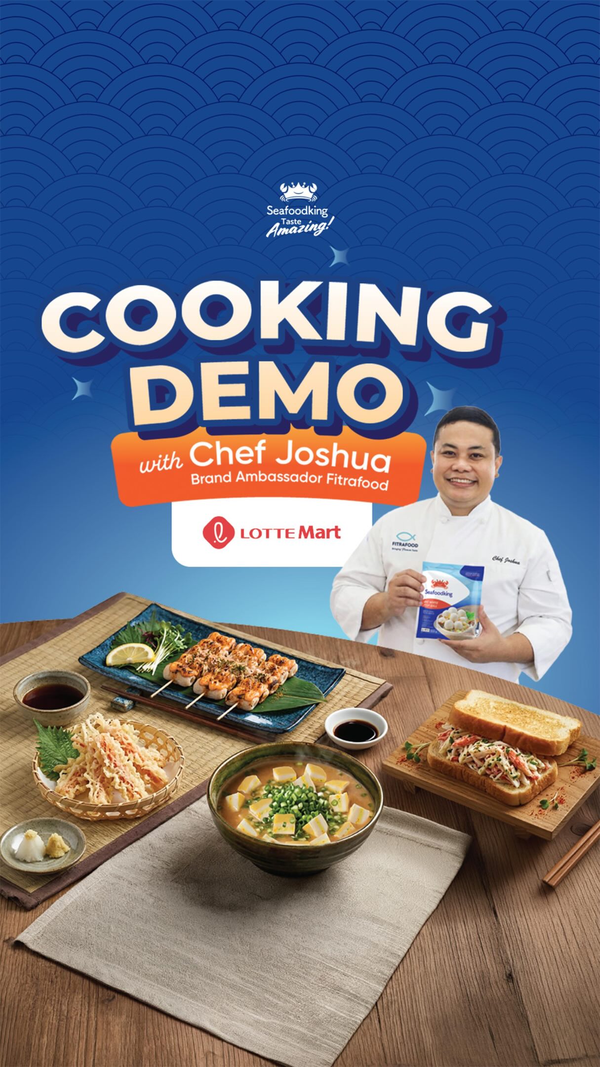 Seru banget keseruan cooking demo bareng Chef Joshua di Lotte Mart Kuningan City ✨ Mulai dari masak 3 menu spesial, sharing tips masak yang gampang dipraktikkan di rumah, sampai belajar bikin hidangan Seafoodking yang rasanya auto naik level!
Semua Moms yang hadir juga bisa langsung lihat proses cooking live dan tentunya cicipin hasil masakannya yang #TasteAmazing 🥳 Terima kasih buat Moms semua yang udah ikut meramaikan dan belajar bareng🔥
Jangan sampai ketinggalan keseruan berikutnya ya Moms, karena masih akan ada cooking demo with Chef Joshua selanjutnya bersama Seafoodking!
#seafoodking #fitrafood #indonesia