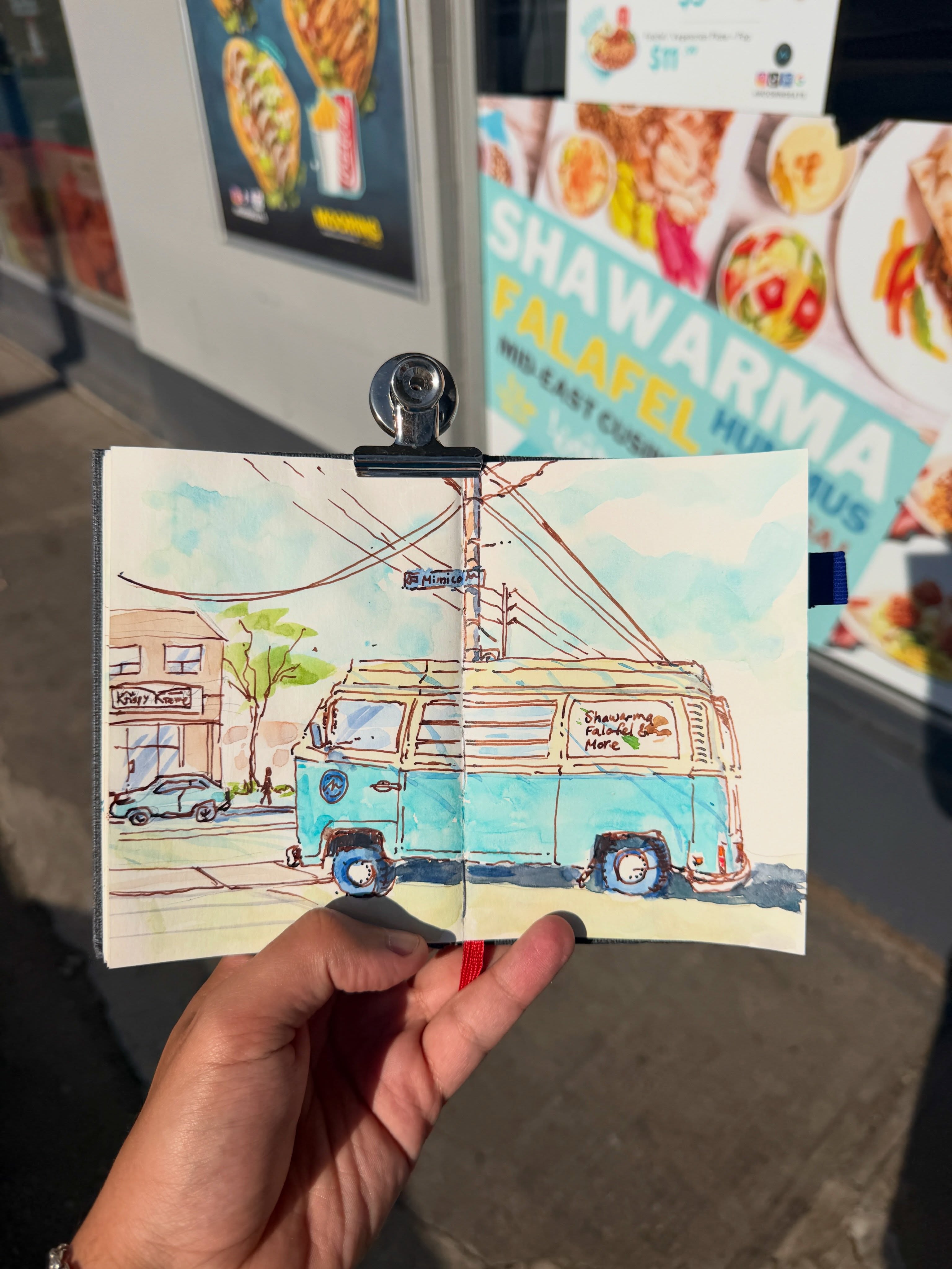 Thank you to our talented customer @tamikoart who enjoyed a delicious meal on our patio and sketched out a BANGER ๐ฅSome things mean more than reviews ever could. ๐ฉต
from syria with love, always.
#MooringEats
#TorontoFood
#FoodieTO
#ShawarmaLovers
#SupportLocalTO