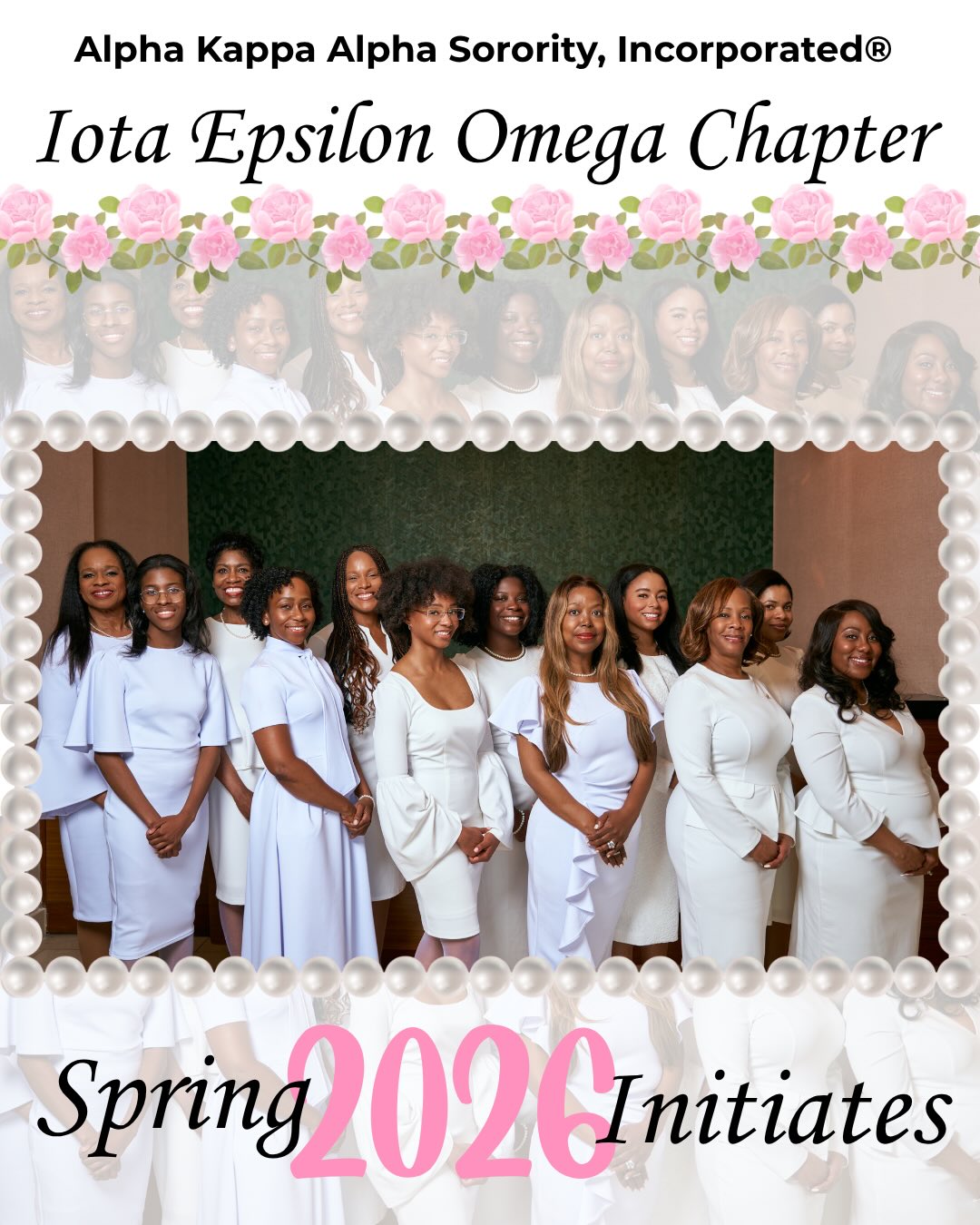 Please join us in extending a warm and sisterly welcome to the 12 newest members of Alpha Kappa Alpha Sorority, Incorporated Iota Epsilon Omega Chapter! We are excited to witness the growth and impact of these exceptional women as they begin their journey of sisterhood, scholarship, and service to all mankind! 💕💚
#AKA1908 #AKAIEO