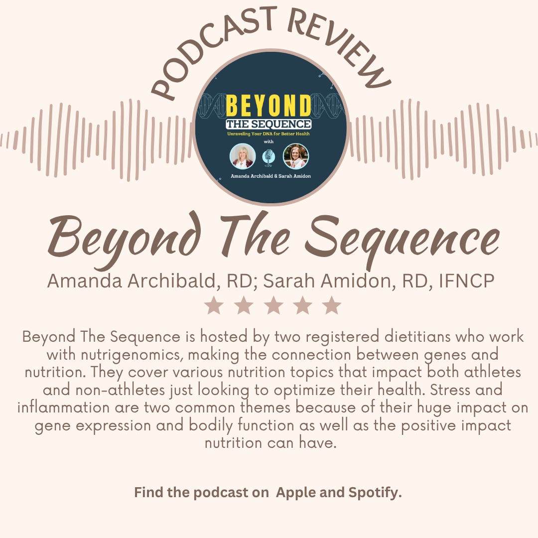 Podcast Review!
Get into nutrition and DNA with this great podcast hosted by Registered Dietitians in the nutrigenomics realm!
This podcast takes a dive into the nutrition advice on a cellular level, but in a fun and easily understood way.
Head over to the blog for a review of the episode "Why Are Bodies Breaking? Stress, Energy, and the Silent Breakdown of Modern Health"
-
#dietitiansofinstagram #nutritionblog #Podcast