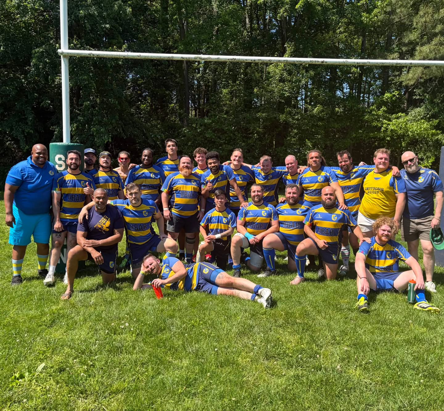 Here's the Pride of Gryphons that traveled down to Severn River last weekend! We're looking forward to a fun summer as we prepare for the Bingham Cup so reach out to us if you're interested in joining!
New players are always welcome regardless of skill/experience level!
