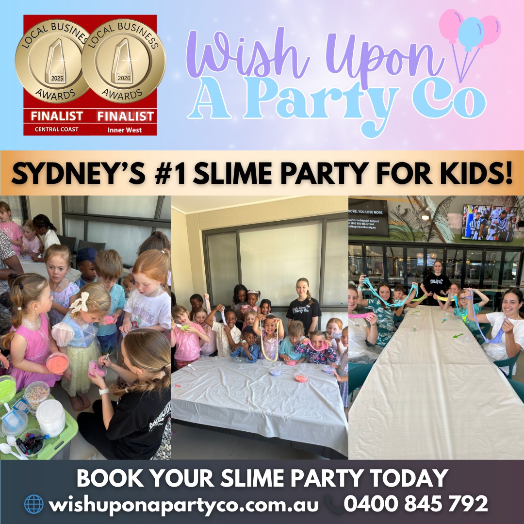 🧪✨ SYDNEY’S #1 SLIME PARTY FOR KIDS!
Looking for the ultimate hands-on party experience? Our slime parties are packed with colourful fun, glitter, games & unforgettable memories! 💚🌈
Perfect for birthdays, events & celebrations — we bring the fun to you!
🎉 Interactive slime making
✨ Fun decorations & mix-ins
🩷 Friendly entertainers
📍 Sydney
Book your slime party today!
🌐 wishuponapartyco.com.au
📞 0400 845 792
