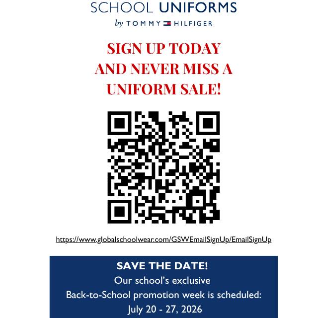 Don’t miss out on this week’s summer promotion: 10% off uniforms from July 10 through July 27. Save the date and don’t miss this opportunity! Important: Your unique promotion code will be sent in a separate email the week before the sale.