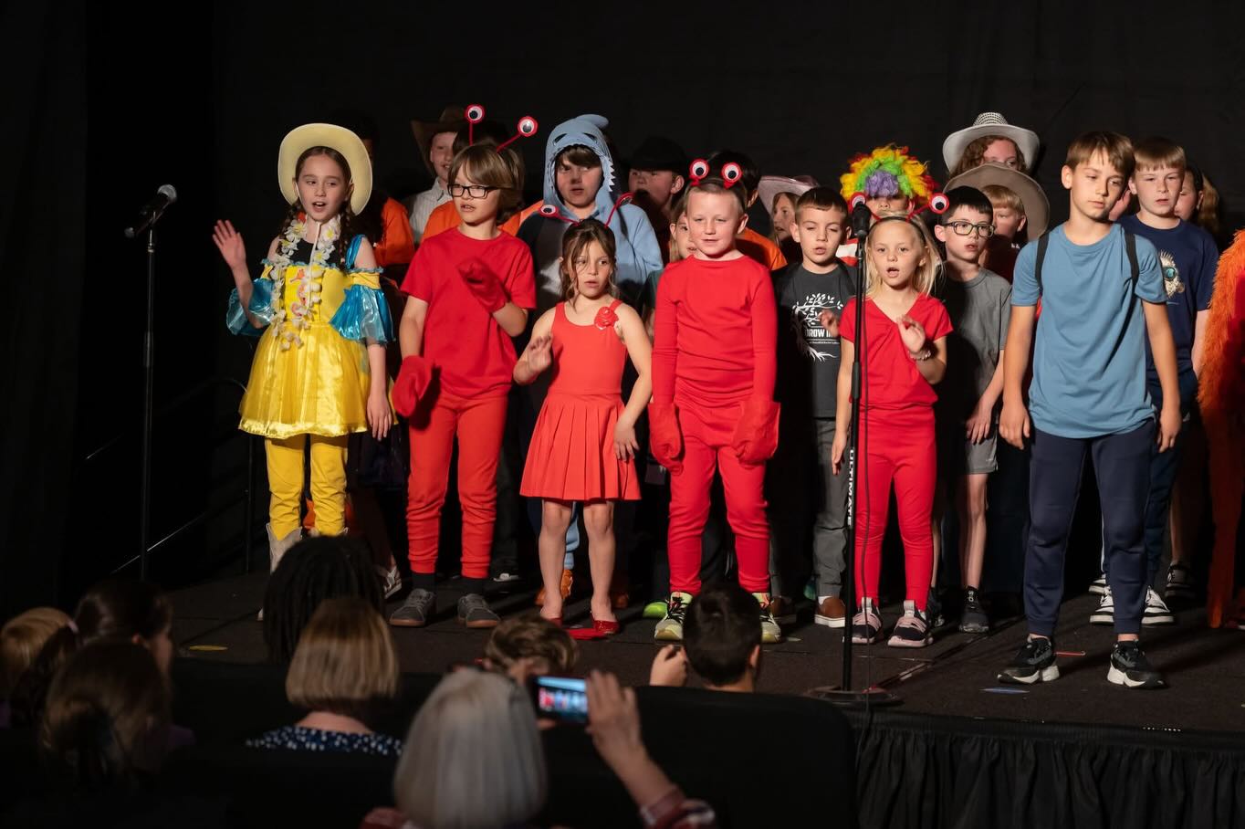 Today we have pictures of our 1st-4th grade play called “Go Fish.” The students and their teachers did a great job! Critics called it “fin-tastic” and “sand-sational!” Don’t forget we have our celebration of Sue Taylor’s 40 years of ministry tomorrow!