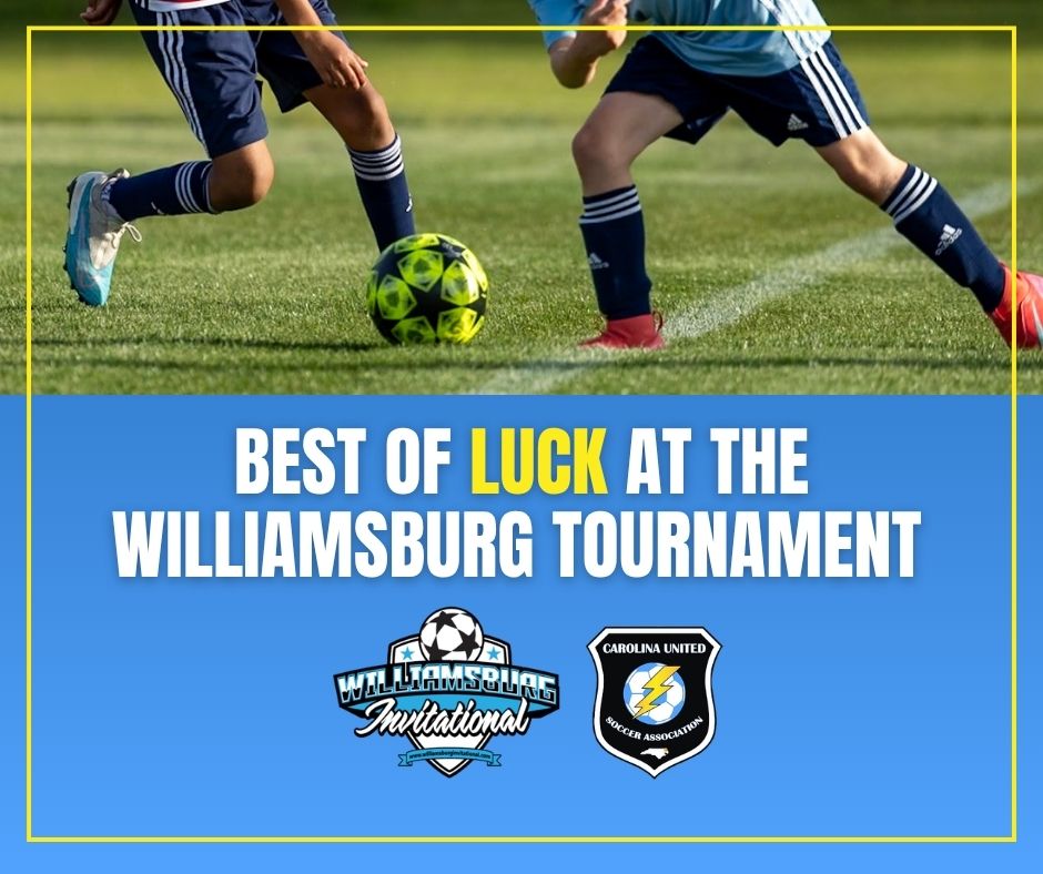 Good luck at Williamsburg Invitation Tournament!!
carolinaunitedsoccer.com