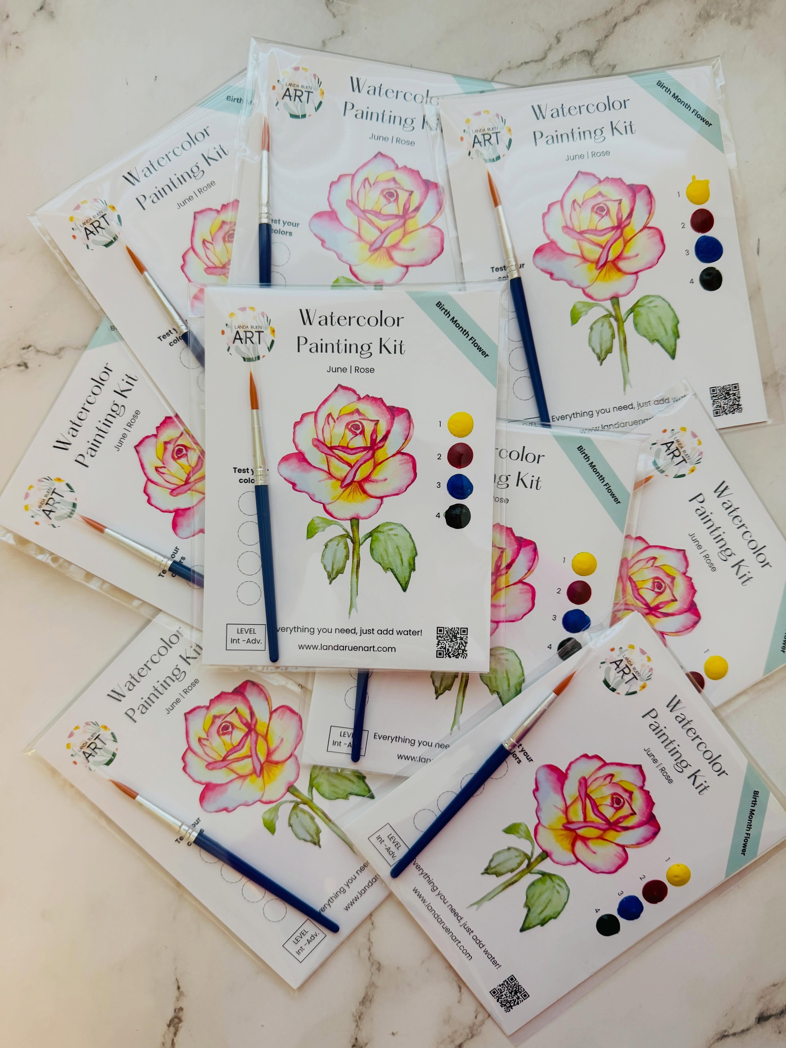 June’s birth month flower is a rose. 🌹 Can you believe June is just around the corner?!? I can’t….🫠🫠
I painted this rose to look like the roses in my garden. They are yellow and pink and are gigantic when they are fully open.
#birthmonthflowers #landaruenartshop #watercolorkits #watercolorkit #watercolorflowers