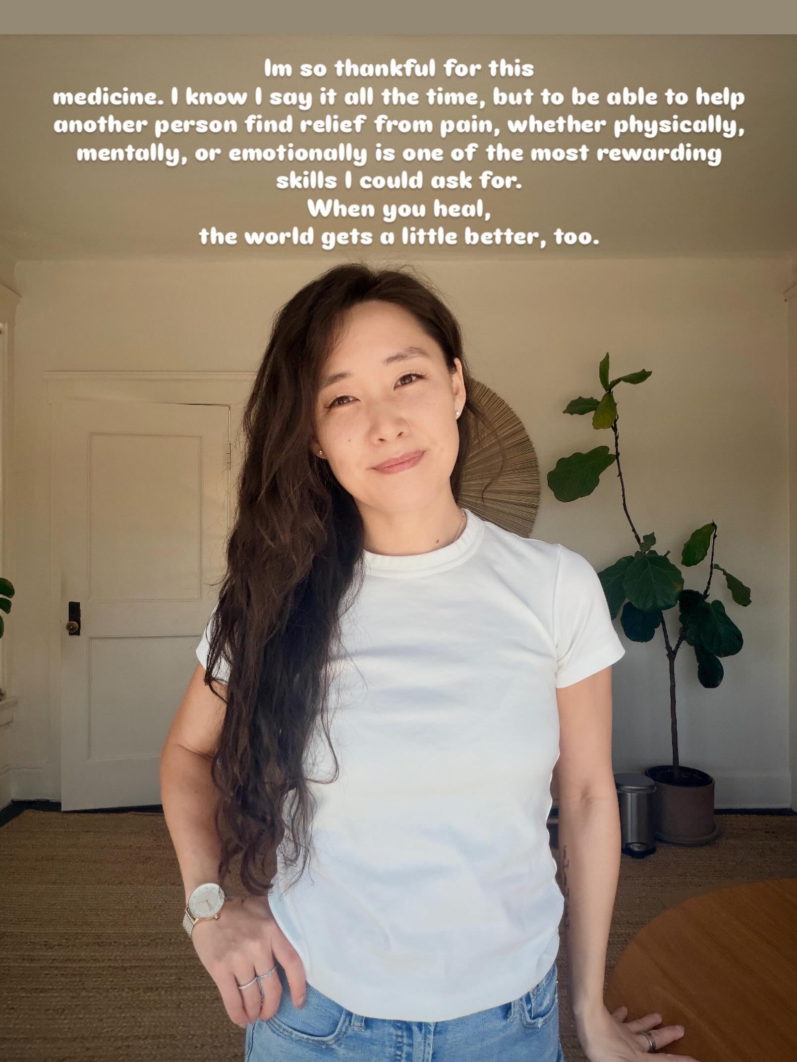 Im so thankful for this 🙏
medicine. I know I say it all the time, but to be able to help another person find relief from pain, whether physically, mentally, or emotionally is one of the most rewarding skills I could ask for. 🙇🏻♀️
When you heal,
the world gets a little better, too. 🌎🫶🌸