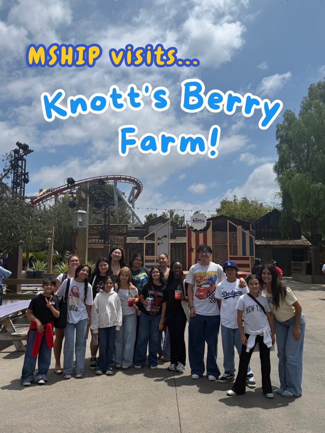 Last week, Mentorship had a field trip to Knott’s Berry Farm!!! Everyone enjoyed going on many different rides and eating popcorn and candies, all with the best people!! 🎢🍿🍭