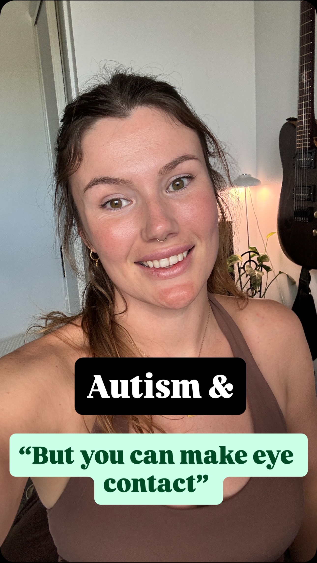 “No eye contact” isn’t actually listed as part of the autism diagnostic criterion.
In the DSM-5-TR eye contact sits under differences in nonverbal communication,and it’s just one possible example within a much bigger picture.
Autistic people may dislike and avoid eye contact, or make lots of eye contact, or be totally unbothered by eye contact, or consciously monitor it because they’ve learned the “social rules” and how to mask
A lot of autistic people have spent years practicing, scripting, forcing, or performing eye contact to appear socially typical, which means eye contact alone tells us very little.
Diagnoses isn’t “no eye contact = ✅ autistic”, it’s about understanding patterns, lived experience, context, and the why underneath behaviour 🌱
#AutismAssessment #NeurodiversityAffirmingAustralia #AutismAwareness #Psychologist #AutisticAdults