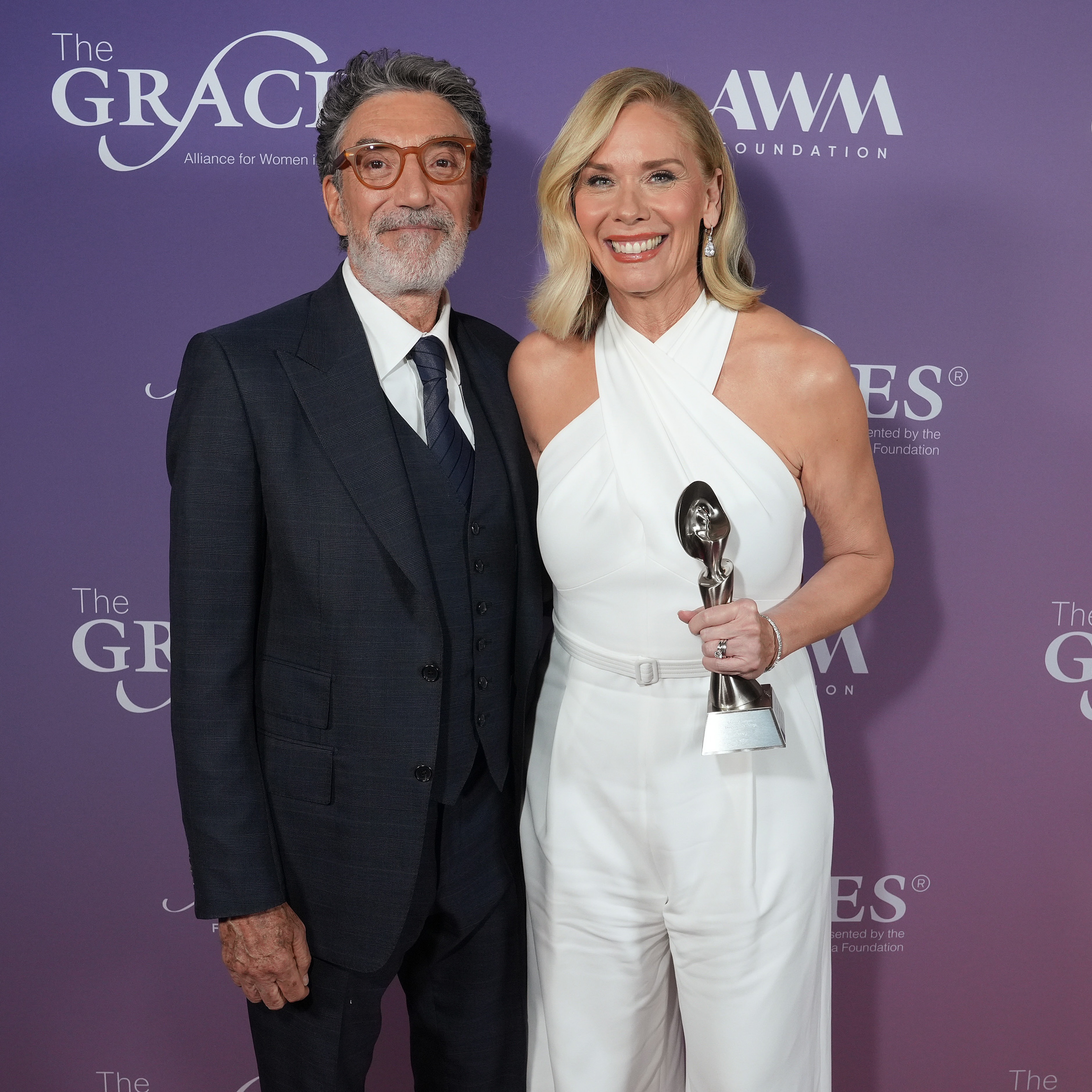 Congratulations to our @leannemorgancomedy for her first ever award @allwomeninmedia #TheGracies award for @netflix ‘Unspeakable Things’!! We’re so proud of you!