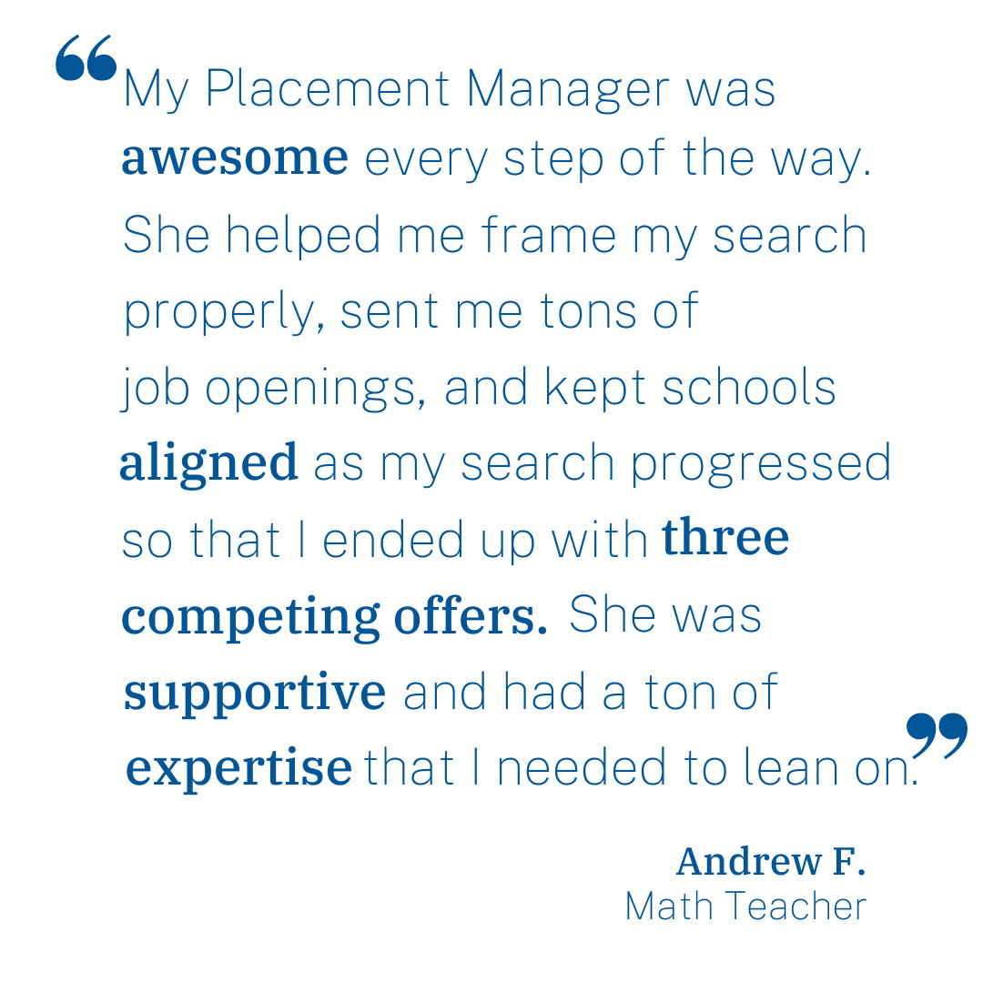 At EA, our Placement Managers use their expertise to guide you through your job search.
.
.
.
#educatorsally #indyschools #privateschools #boardingschools #dayschools #education #jobsearch #jobsearching #teachers #teacherjobs #teaching #teachingjobs