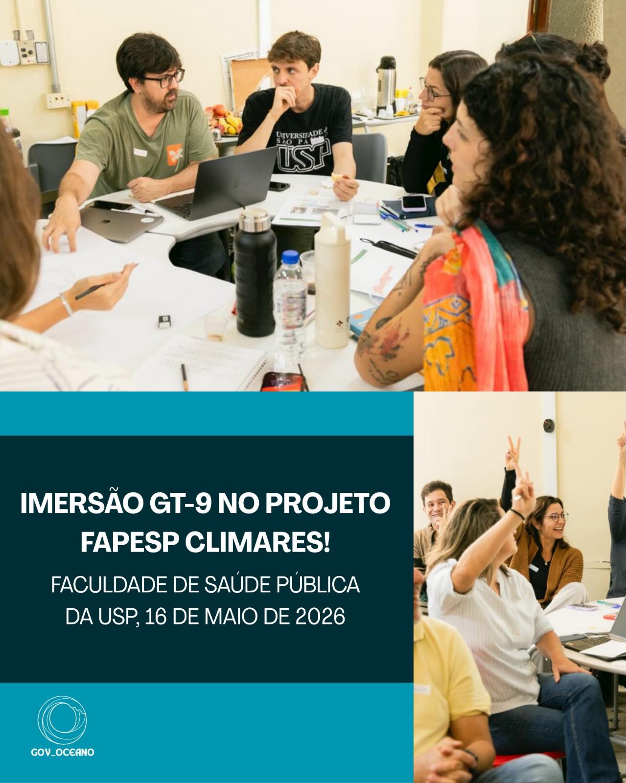 No último sábado (16/05), as Dras. Leandra Gonçalves e Giovanna Cioffi estiveram na Faculdade de Saúde Pública da USP para participar da Imersão do GT-9, dentro do projeto FAPESP CLIMARES! 🏛️✨
O encontro reuniu pesquisadoras(es) para promover o alinhamento estratégico do grupo, identificar convergências entre os projetos de pesquisa e construir coletivamente o plano de trabalho, tudo isso com dinâmicas colaborativas de investigação territorial e co-produção de conhecimento. 🗺️🤝
Um dia de muito aprendizado, troca e ciência em ação! 💚
#CLIMARES #FAPESP #SaúdePública #USP #MudançasClimáticas Pesquisa GT9 CiênciaParaAVida SaúdePúblicaUSP
