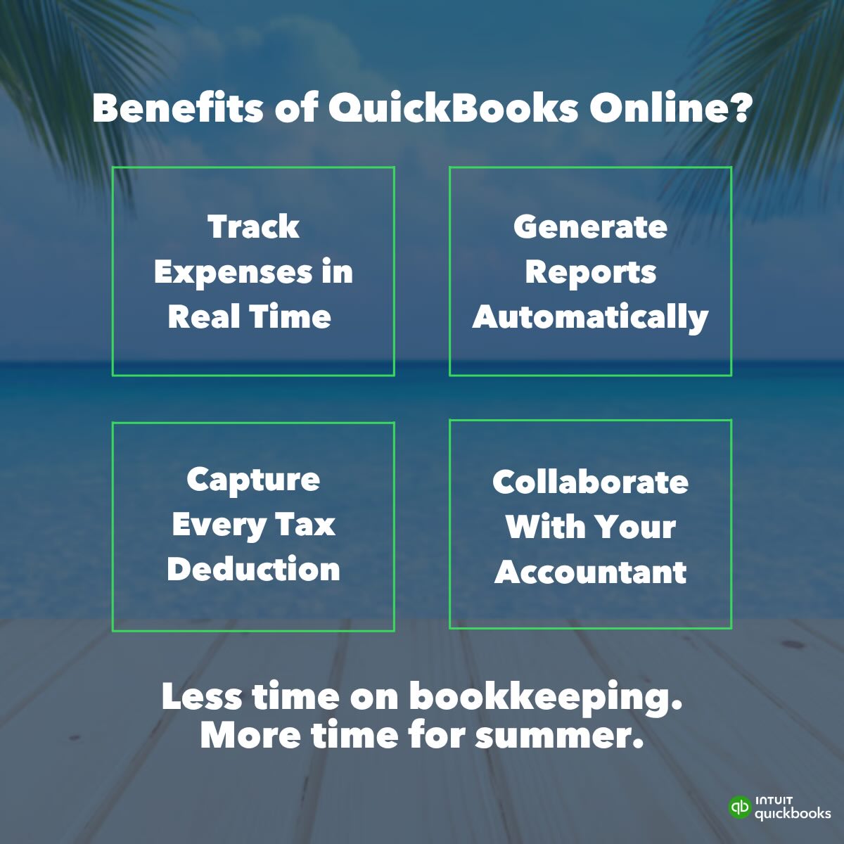 Good weather, good vibes, and a great time to get serious about your business finances.
✨ Get started with QuickBooks Online using our exclusive link:
https://quickbooks.partnerlinks.io/07h6aixb5v0l