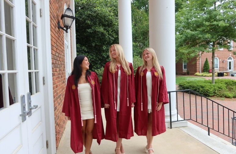 To the sweetest seniors 💗,
While we are so sad to watch you go, we know the world is so lucky to have you three. You have taught us so much and left a permanent mark on Sigs through your love, passion, and dedication. You inspire all of us more than you know, and we are endlessly proud of everything you’ve accomplished. We cannot wait to cheer you on as you thrive in this next chapter.
Sweet love,
Sigs💗