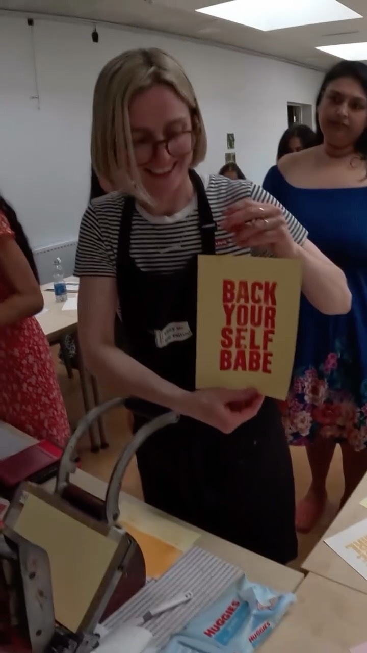 Before we get into this workshop, we first want to thank Lucy from @greenmachinecreative for being so incredibly supportive of #WomenWhoCan
For International Women’s Day, she raised money for us so that we can continue to support our community by offering free sessions… and to top it off she even volunteered to host a letterpress workshop for us☺️
How fab is she’s and how lucky are we🥹🥰
We had a brilliant time learning how to use the letterpress machines and creating our own unique prints!
Thank you to everyone who came and made the evening so lovely🫶🏾