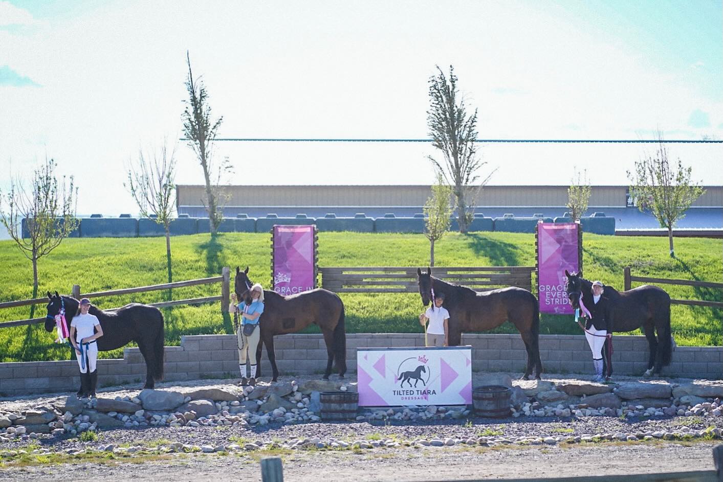 Such a fun weekend at the Tilted Tiara Dressage Show. So proud of all our riders and horses - lots of lovely rides, learning moments, and confidence gained across the board.
One of my favourite things is watching this team support each other ringside and celebrate each other’s wins just as much as their own. Very lucky and proud to have such a great group. 💜
Thank you as well to the organizers and to Rocky Mountain Show Jumping for putting on such a welcoming and well-run experience for everyone.