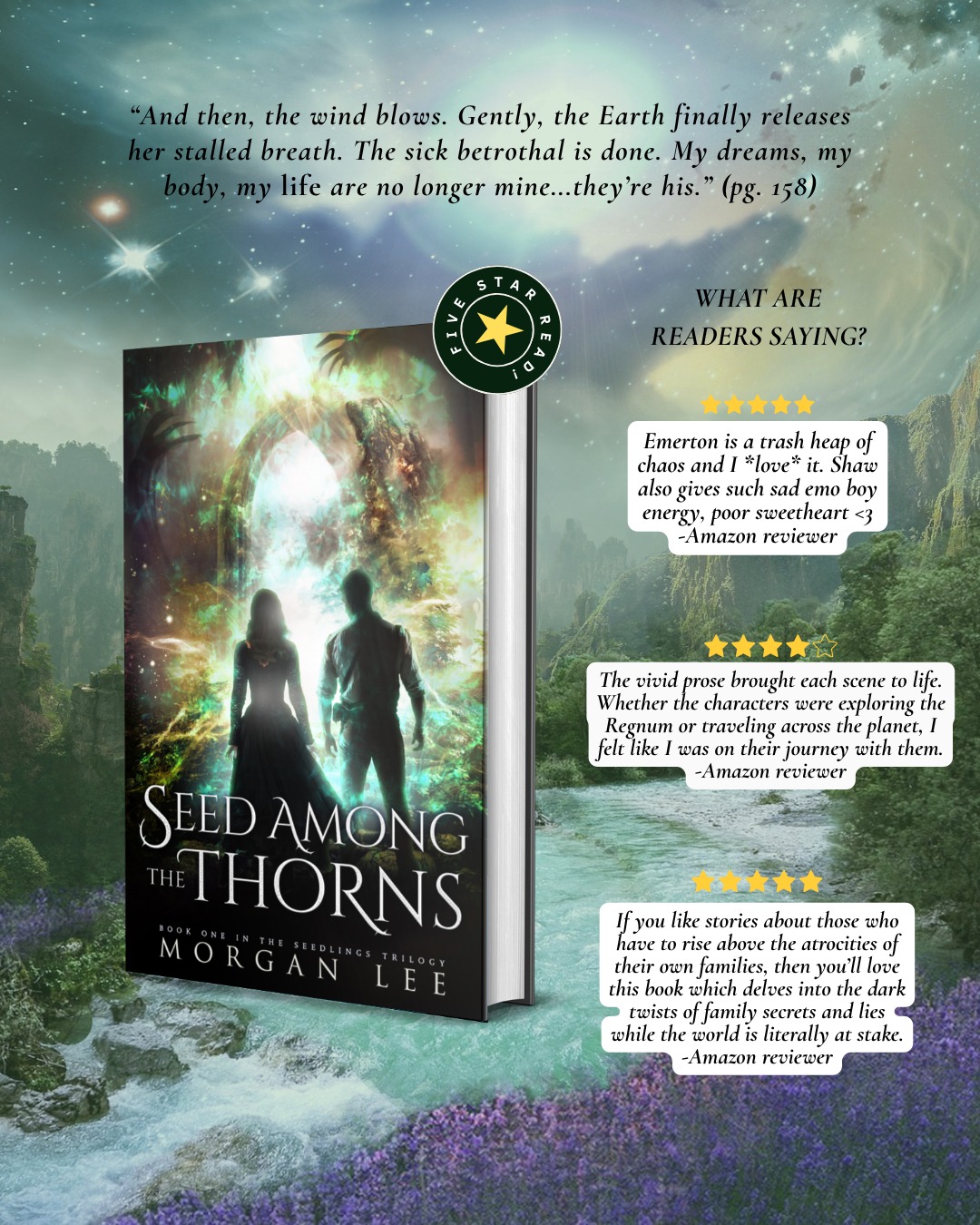 Born for a purpose larger than anything either of them anticipated, Emerton and Shaw must navigate the weight of their families' secrets and dark pasts.
A bond steeped in blood and birthed in love amidst a war between three godly brothers for power and control.
Join Emerton and Shaw as their journey begins in this YA dark fantasy.
Available where books are sold!
#bookstagram #indieauthor #fantasy