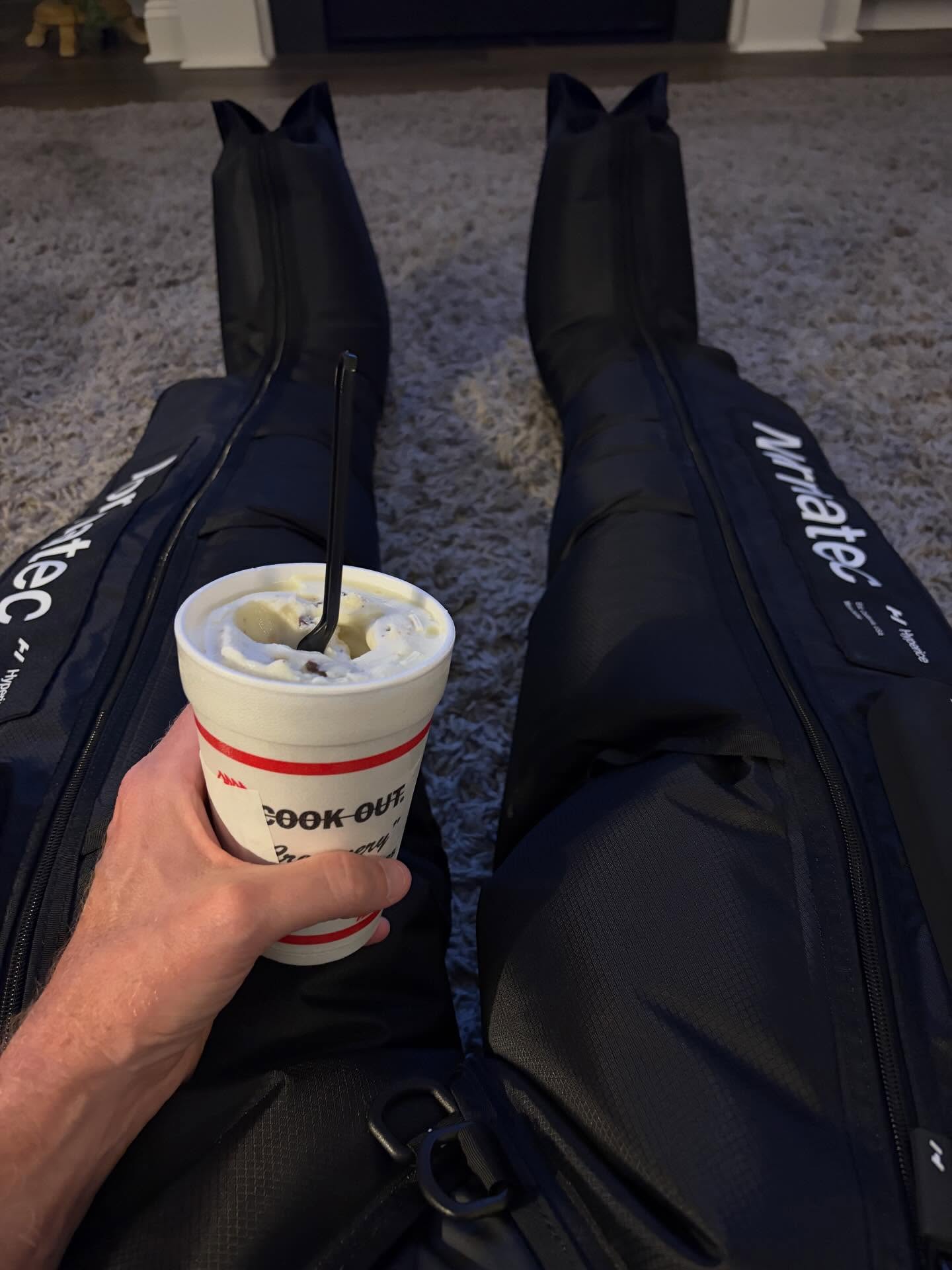 Recovery. One of these is better for it than the other.
Don’t judge me.
#maymadness50k #ultrarunning #runcoach #endurance
