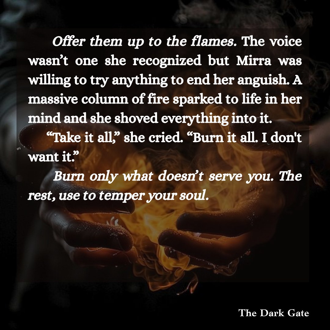 #FantasyBookQuotes #IndieAuthor #CharacterQuotes #Bookstagram #FantasyFiction #IndieAuthorsOfInstagram #BookLovers #WritersCommunity #LiteraryMagic #atobad #Mirra #thedarkgate