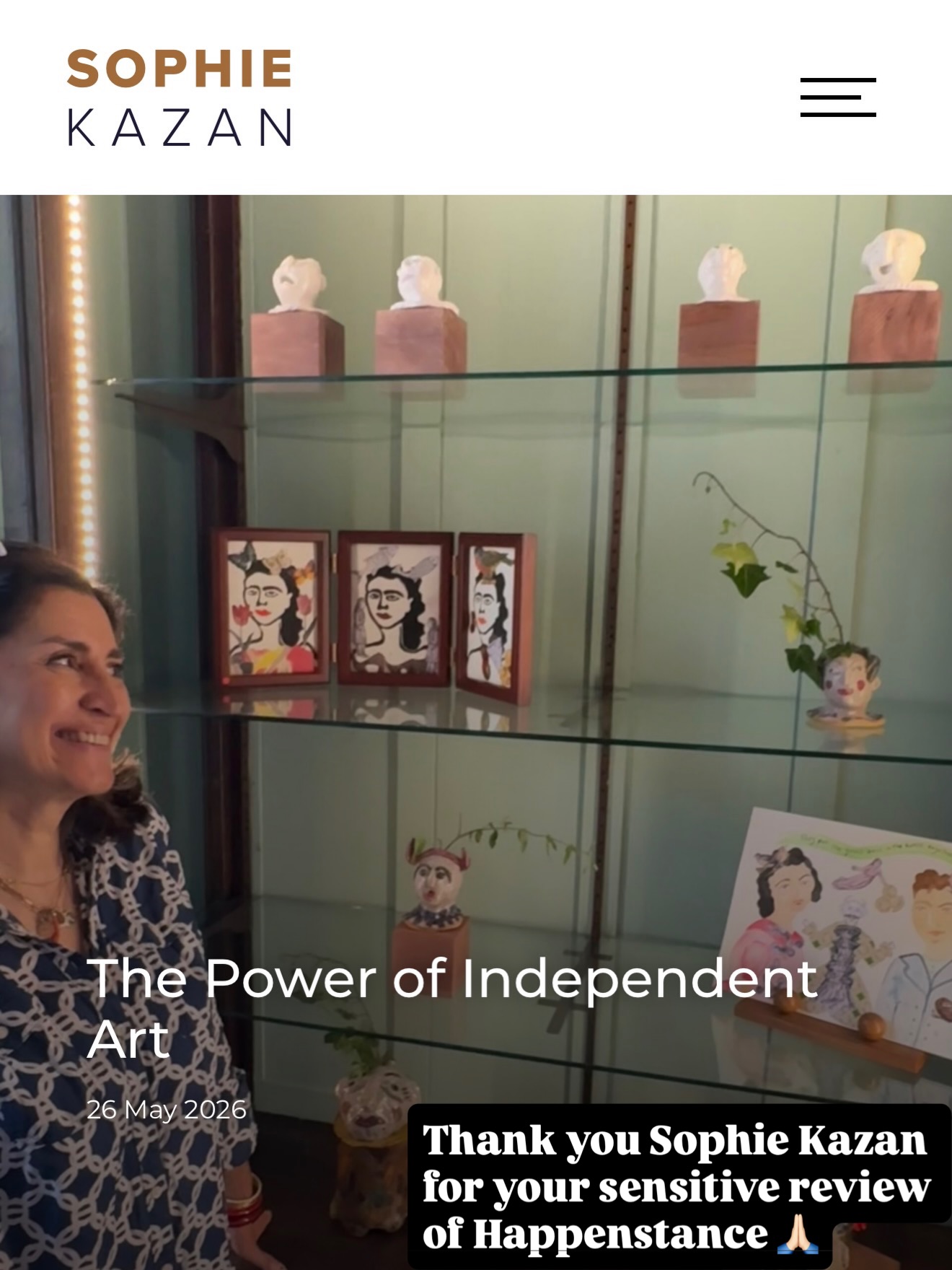 Many thanks to Sophie Kazan for her sensitive and perceptive review of Happenstance currently on show @artworkersguild 🙏🏻 link to full article in Sophie’s bio @sophiekazan #independentart @afsoonafsoonagain @monicaboxley_mixedmedia_art #dialogue #creativeecosystem #installationart #ceramics