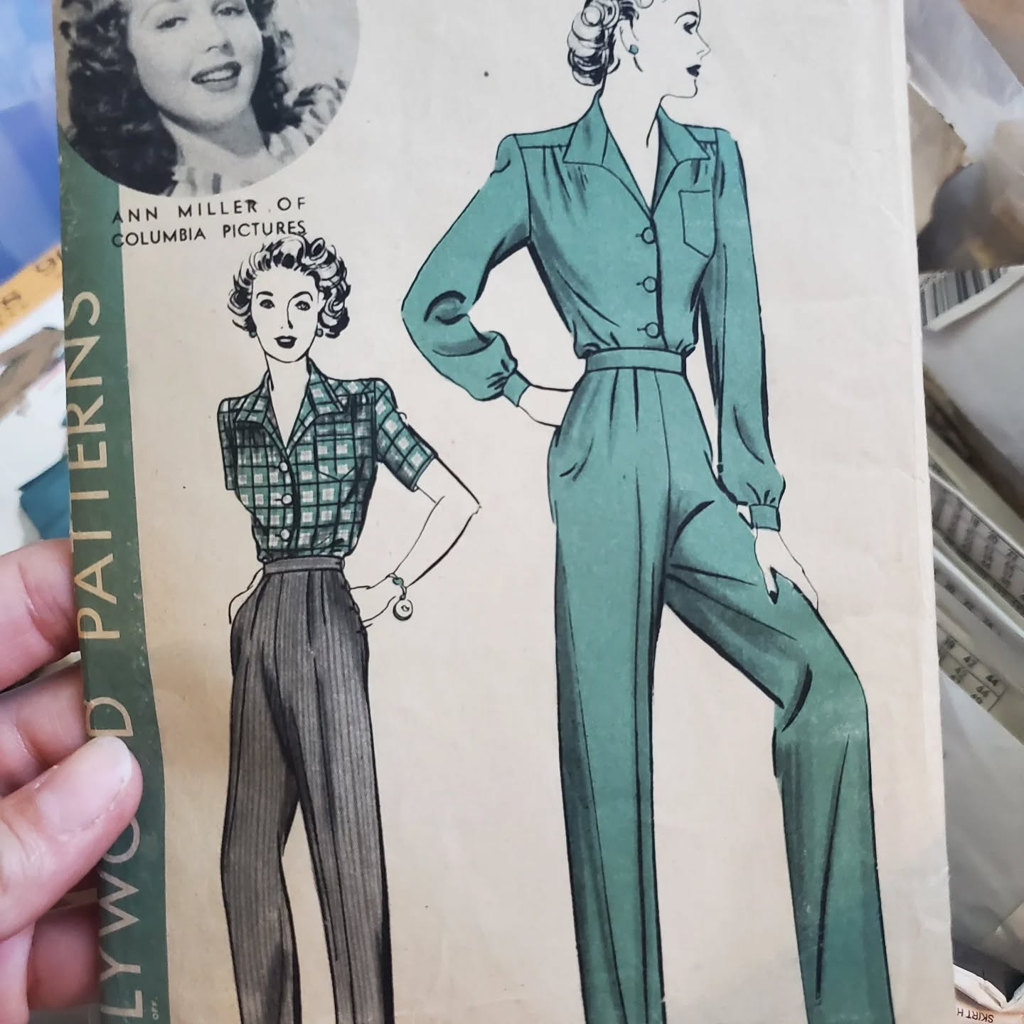 This is another great one from one of my latest adventures. The conversations had over the pants made by this pattern I would love to know. Pants for women have been so much more than clothing, from a political decision to a symbol of independence. It looks to be intact and still in good shape but I haven't fully opened it yet.