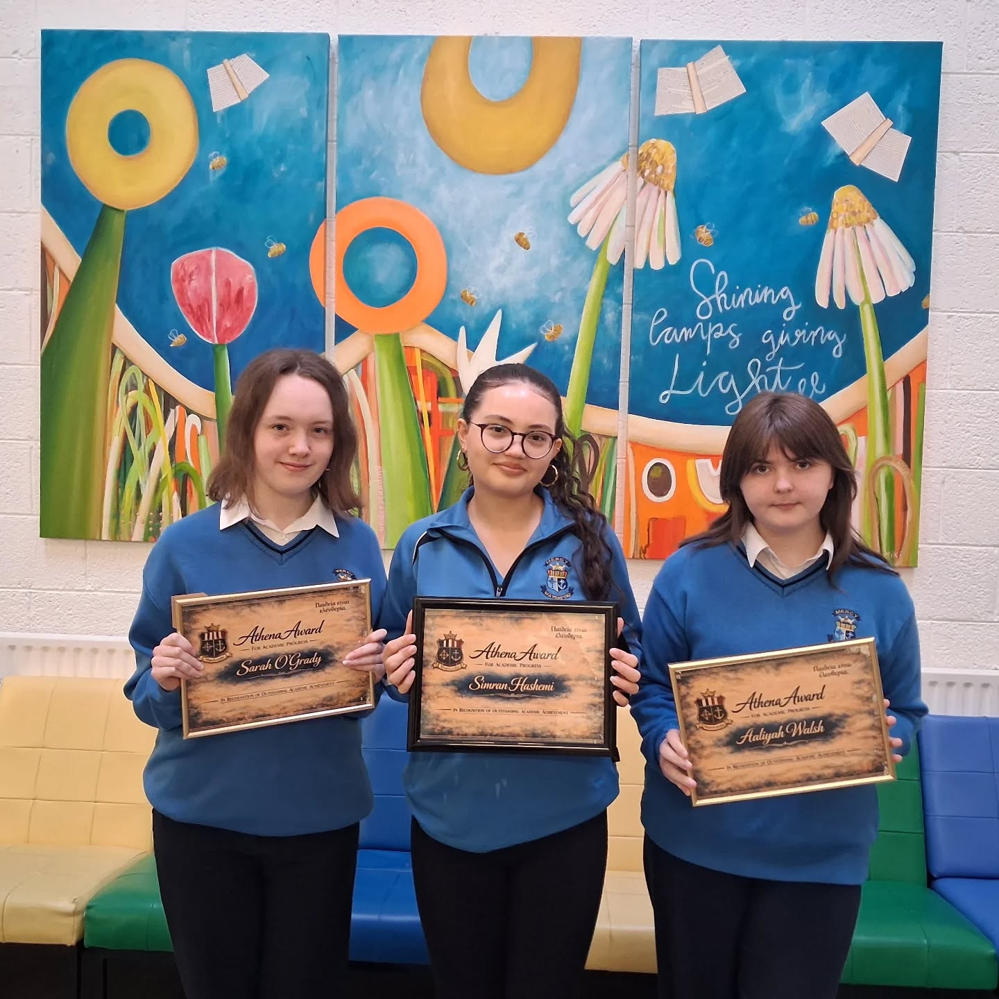 We have new Athena awards and these 2nd year girls excelled all year. Well done .