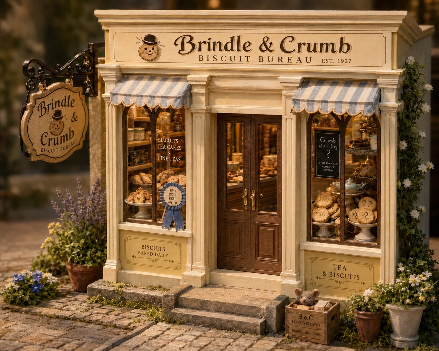 A blank little storefront walked into the craft room and came out with 10 tiny businesses, questionable cheese, dramatic candles, and a tailor who judges your hems.
The full blog post with room box ideas, branding inspiration, and miniature-making tips is on the website. Link in bio!
#smallworldminiatures #miniatures #dollhouseminiatures #roombox #miniatureart #112scale #dollhouseDIY #tinyshops