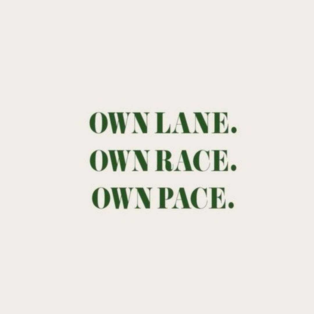 Your own lane.
Your own pace.
Your own race.
Not every path is meant to look loud, fast, or highly visible.
Some of the most meaningful growth happens quietly. In the background. While you’re refining, rebuilding, evolving, learning, creating, and becoming more aligned with who you actually are.
There’s no prize for burning yourself out trying to keep up with everyone else.
Build the life, business, creativity, and version of success that genuinely feels right for you 🤍